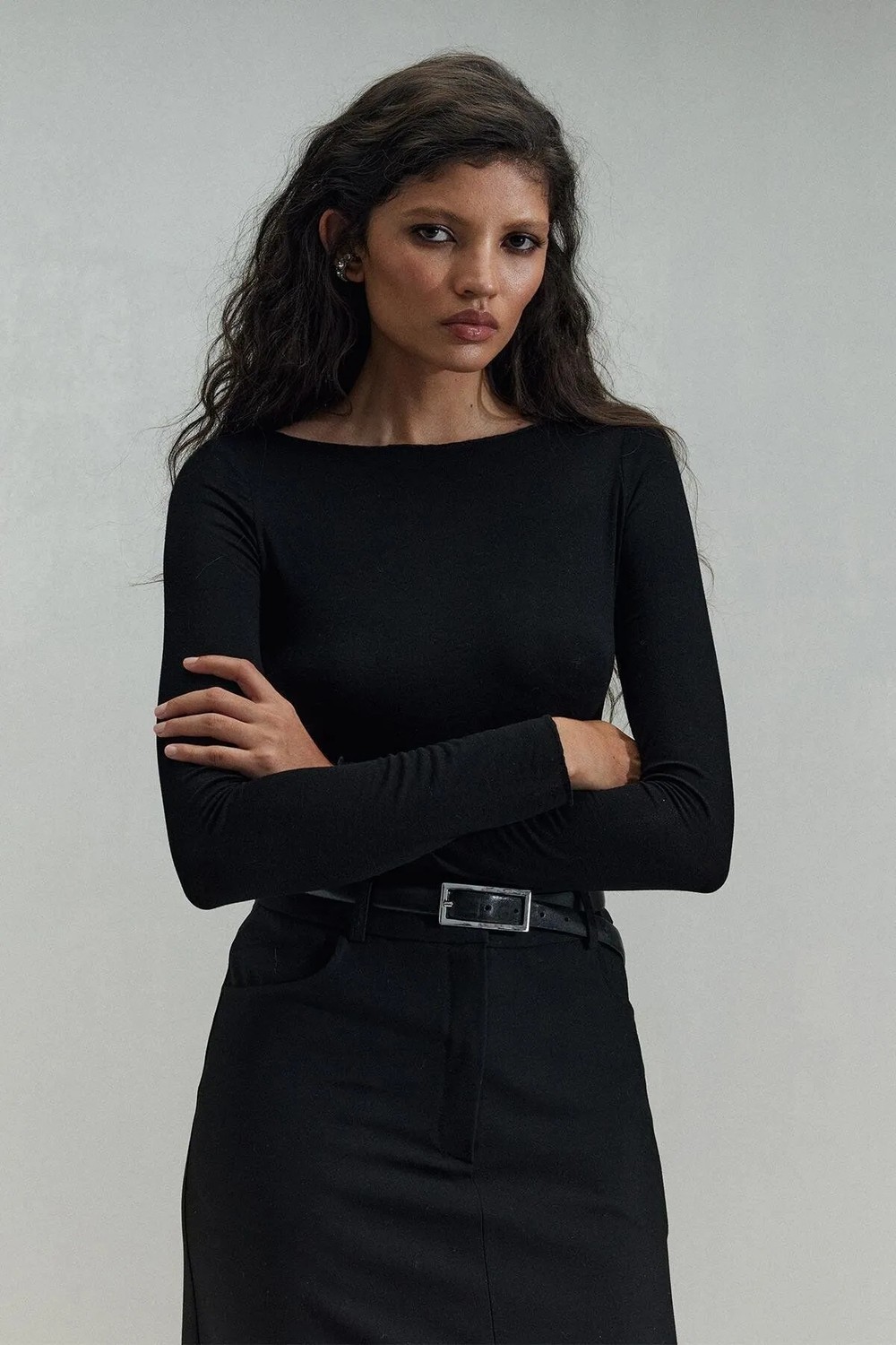 Suud Collection Siyah Lindy Bluz görsel 7