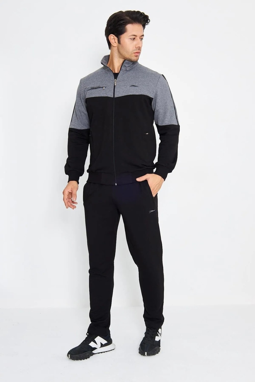 Trendhill Pamuklu Büyük Beden Erkek Eşofman Takımı Siyah 3XL Mevsimlik Renk Atmaz Özellik görsel 6