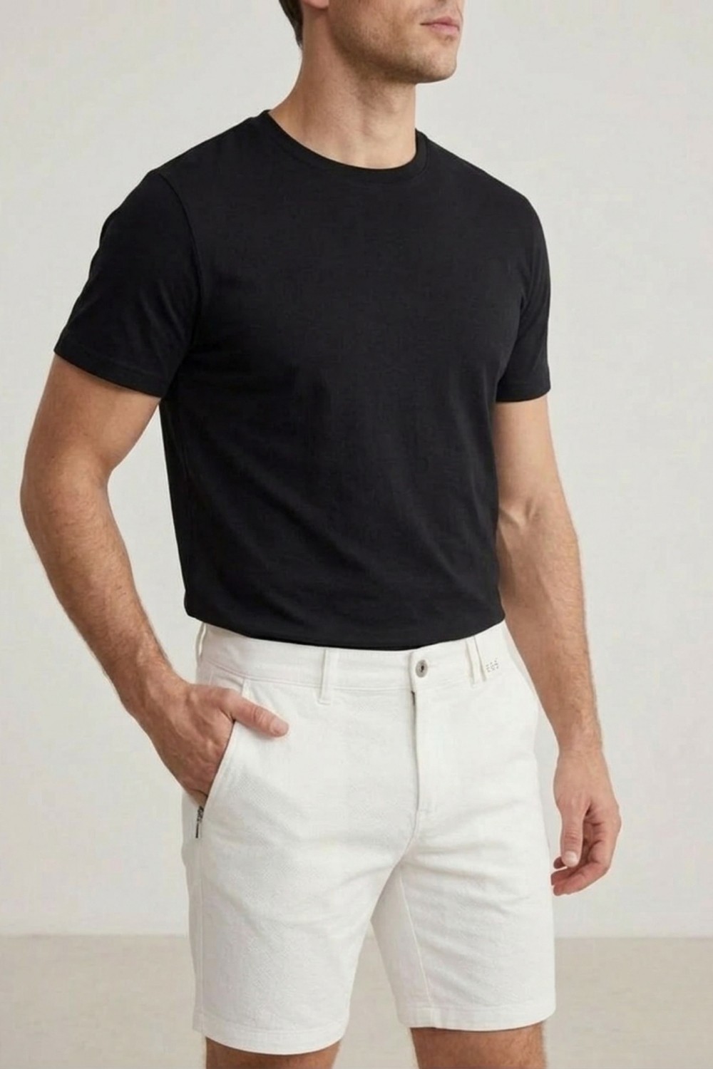 Soft & Basic Erkek Ön ve Arka Cepli Regular Fit Rahat Kalıp Günlük Şort görsel 5