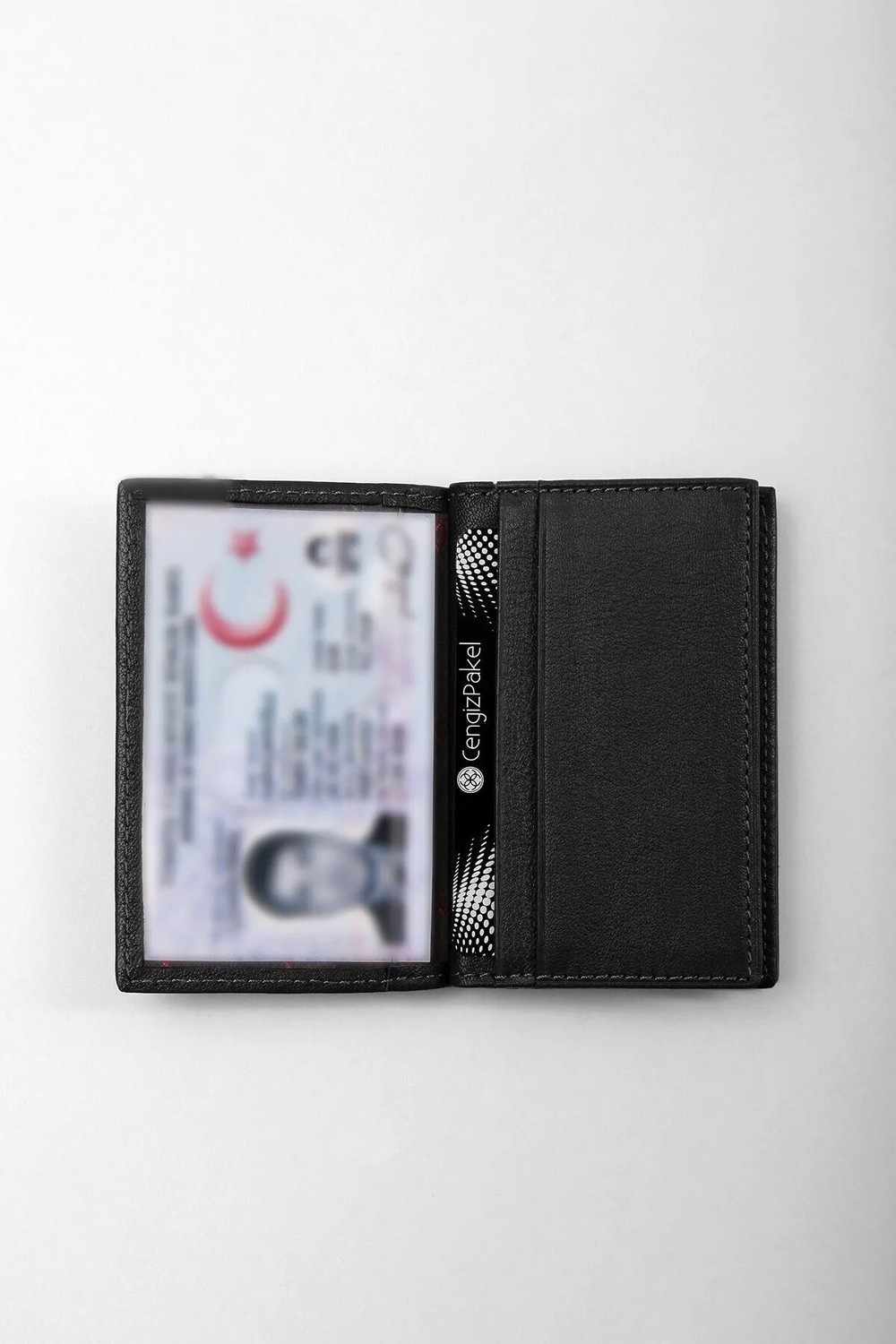 Cengiz Pakel 2305T Deri Siyah Kartlık Minimalist Stil ile Hediye Seçeneği Sunuyor görsel 8