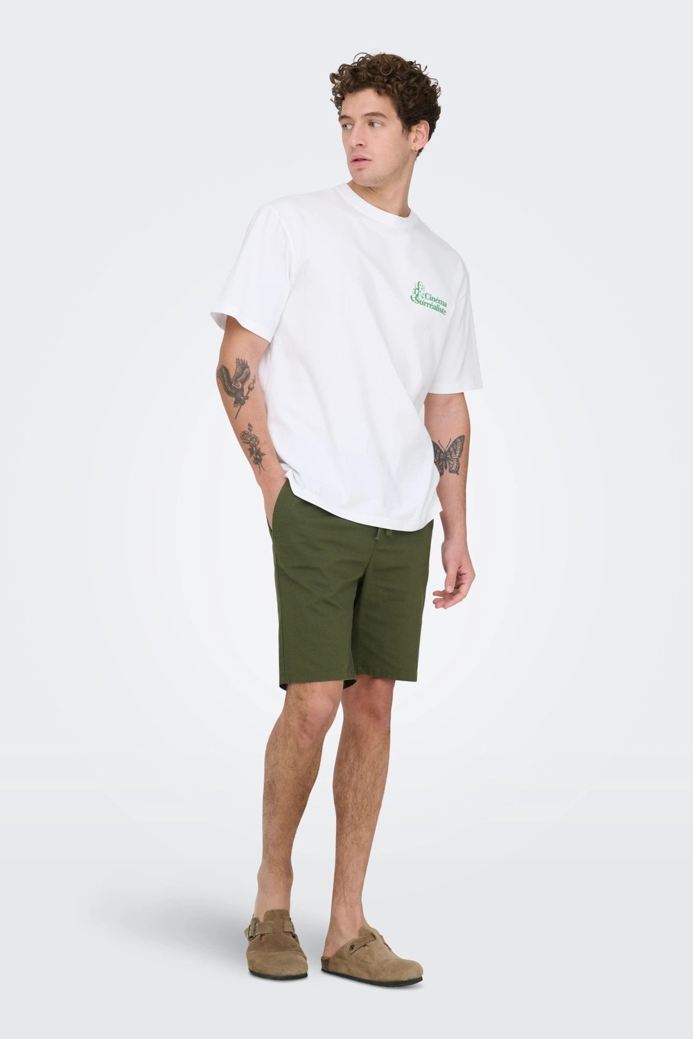 Only & Sons Onsreid Normal Kalıp Pamuklu Normal Bel Short Erkek Short 22036361 görsel 2