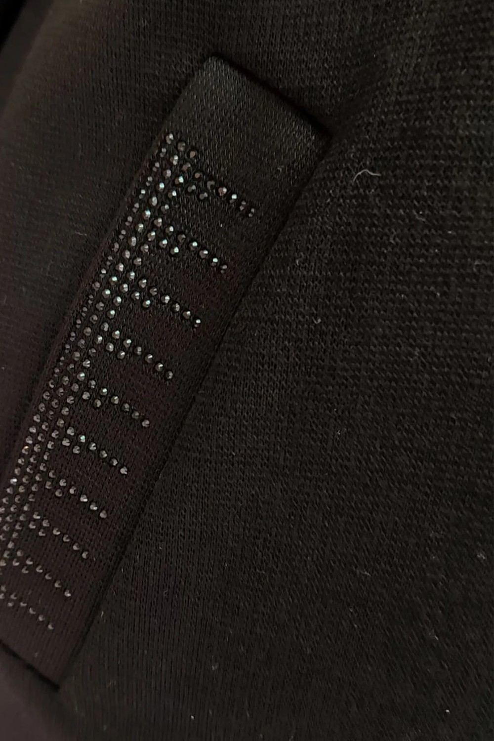 Laden Kadın Siyah Çelikli Örgü Triko Yelek Kolsuz Casual Stil Su İtici Özellikli görsel 4