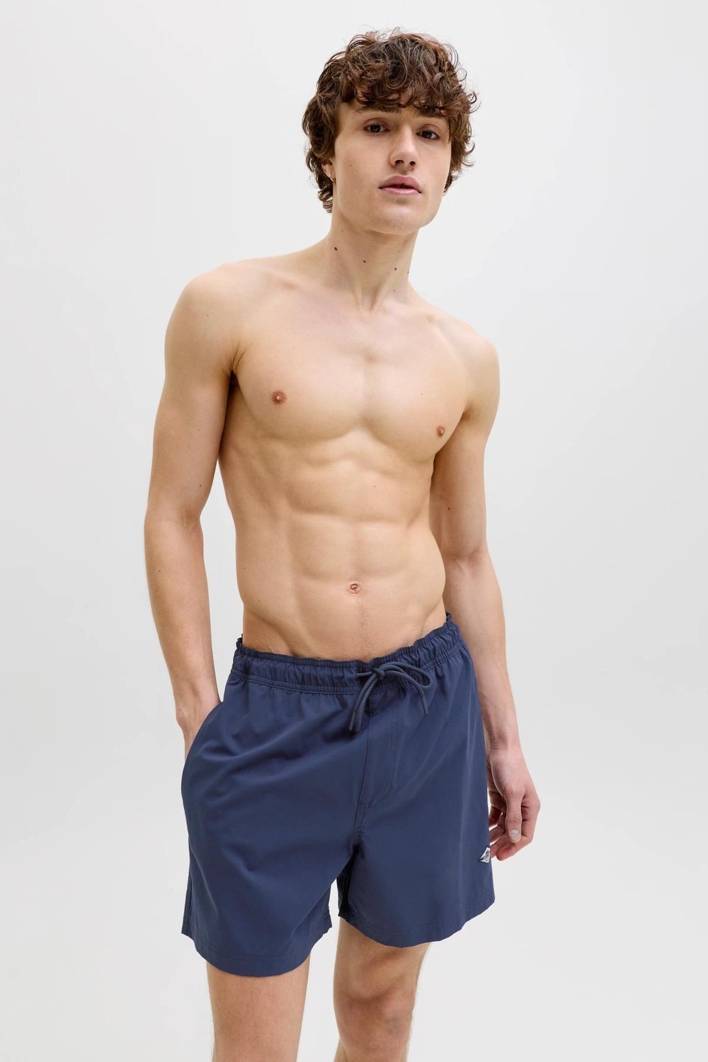 Jack & Jones Jpstmauı Tropic Erkek Deniz Şortu Regular Fit Siyah Mayo Şort görsel 7