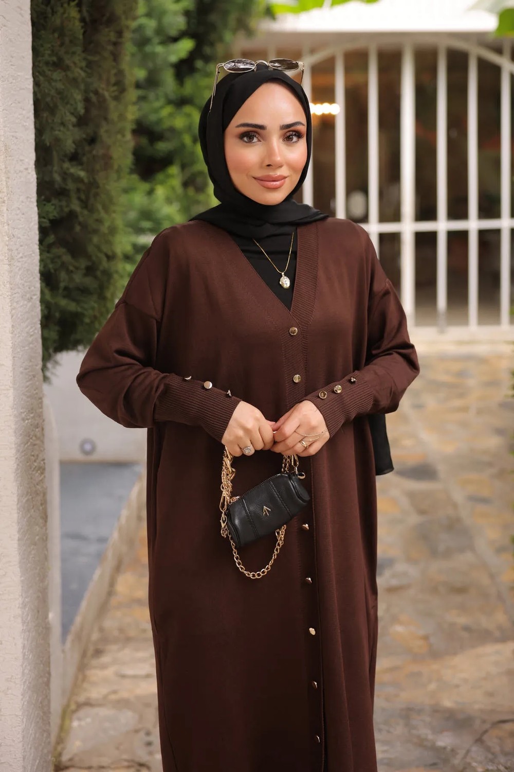 İmaj Butik Lacivert Soğuk Iplik Triko Hırka görsel 6