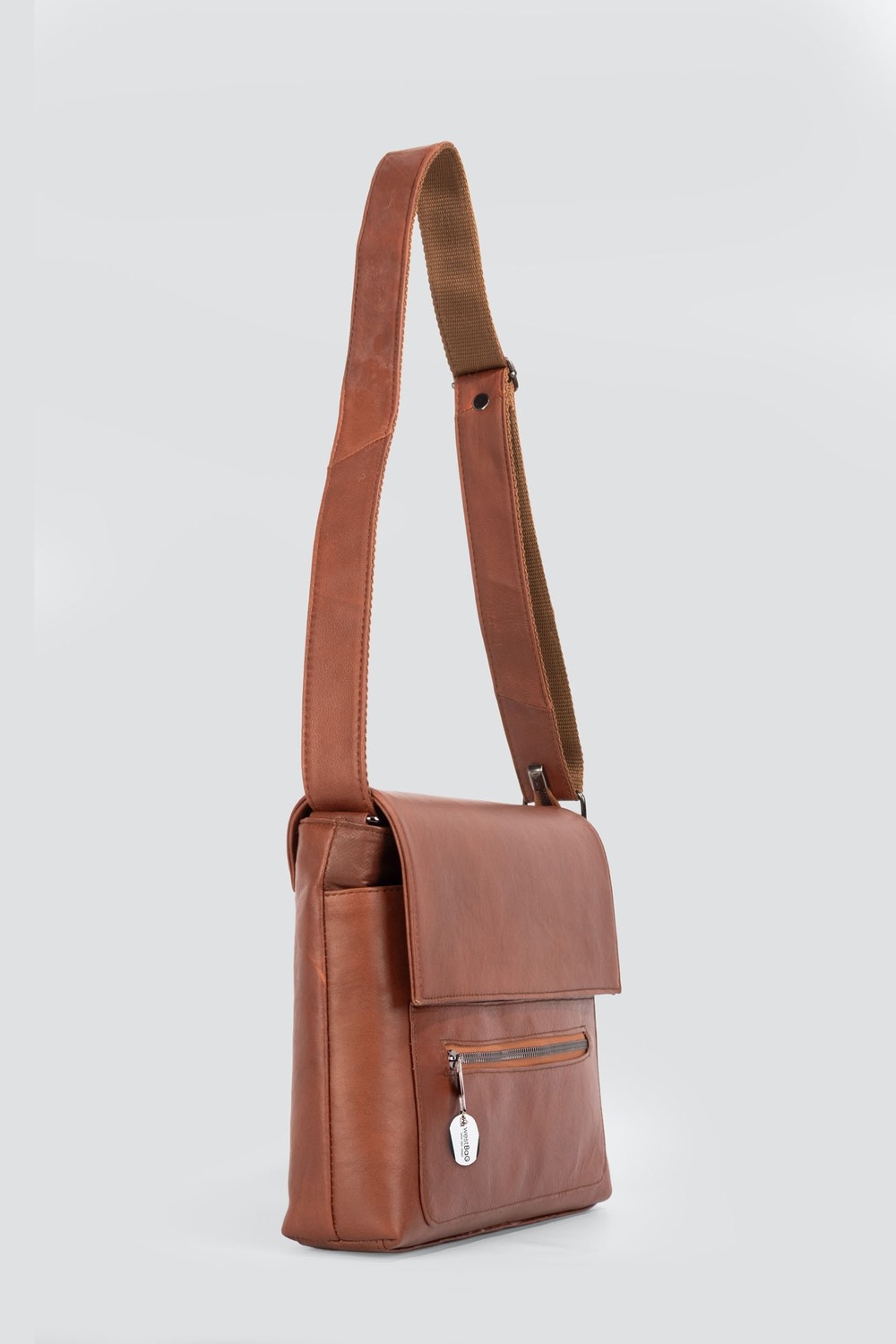 Westbag Kolej Hakiki Deri Postacı Çanta görsel 7
