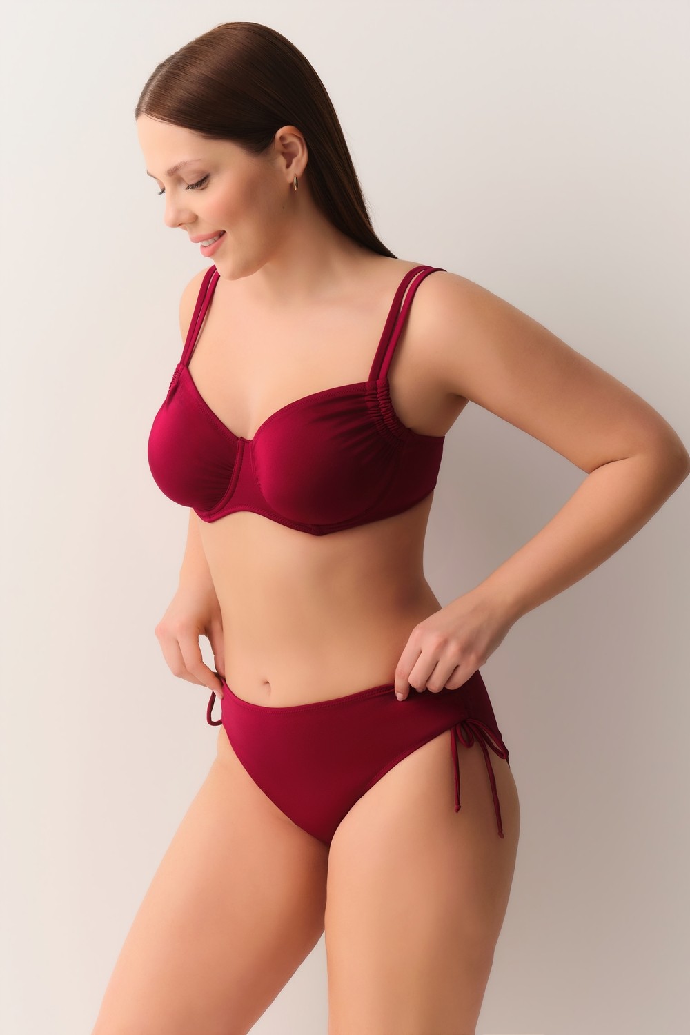 Suwen Yanı Büzgülü Bikini Alt görsel 6