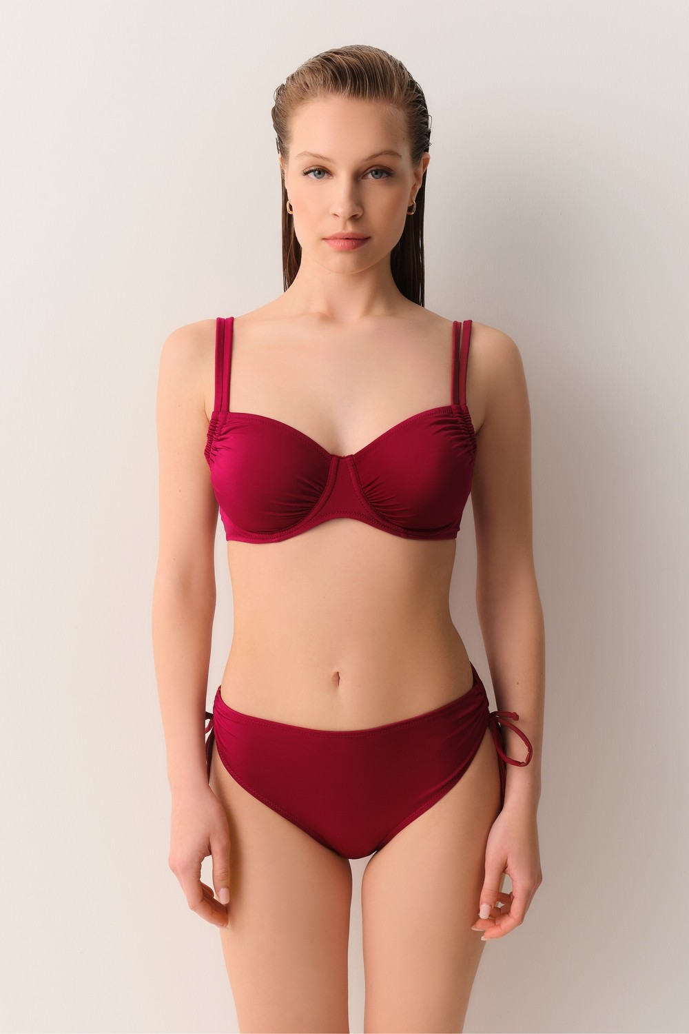 Suwen Yanı Büzgülü Bikini Alt görsel 7