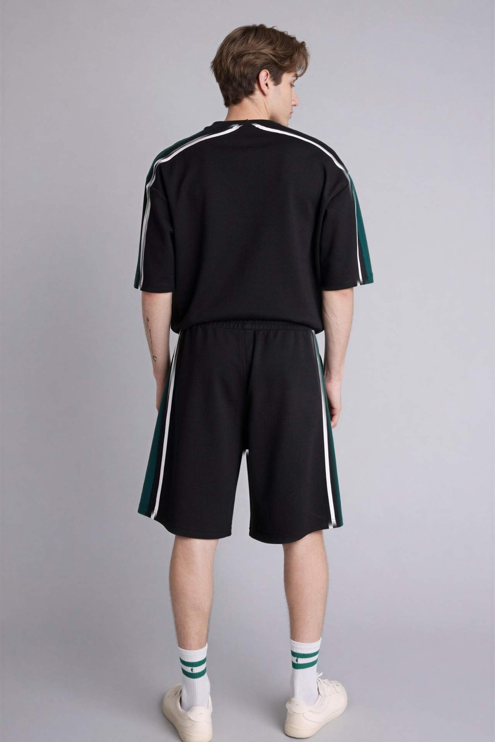 DeFacto Baggy Fit Beli Lastikli Şort G4186AX26SM görsel 5
