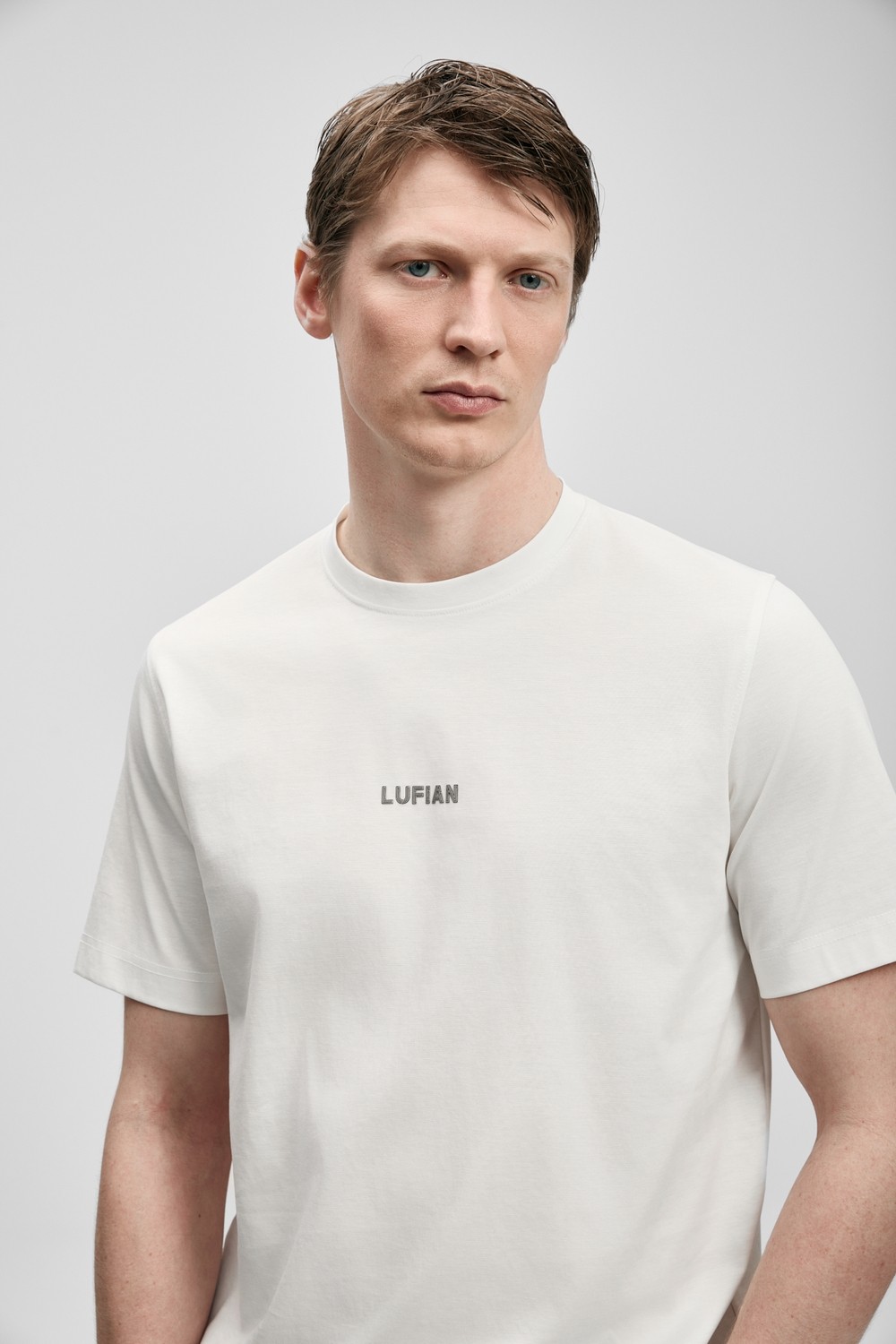 Lufian Marcus Modern Grafik Tişört Siyah görsel 5