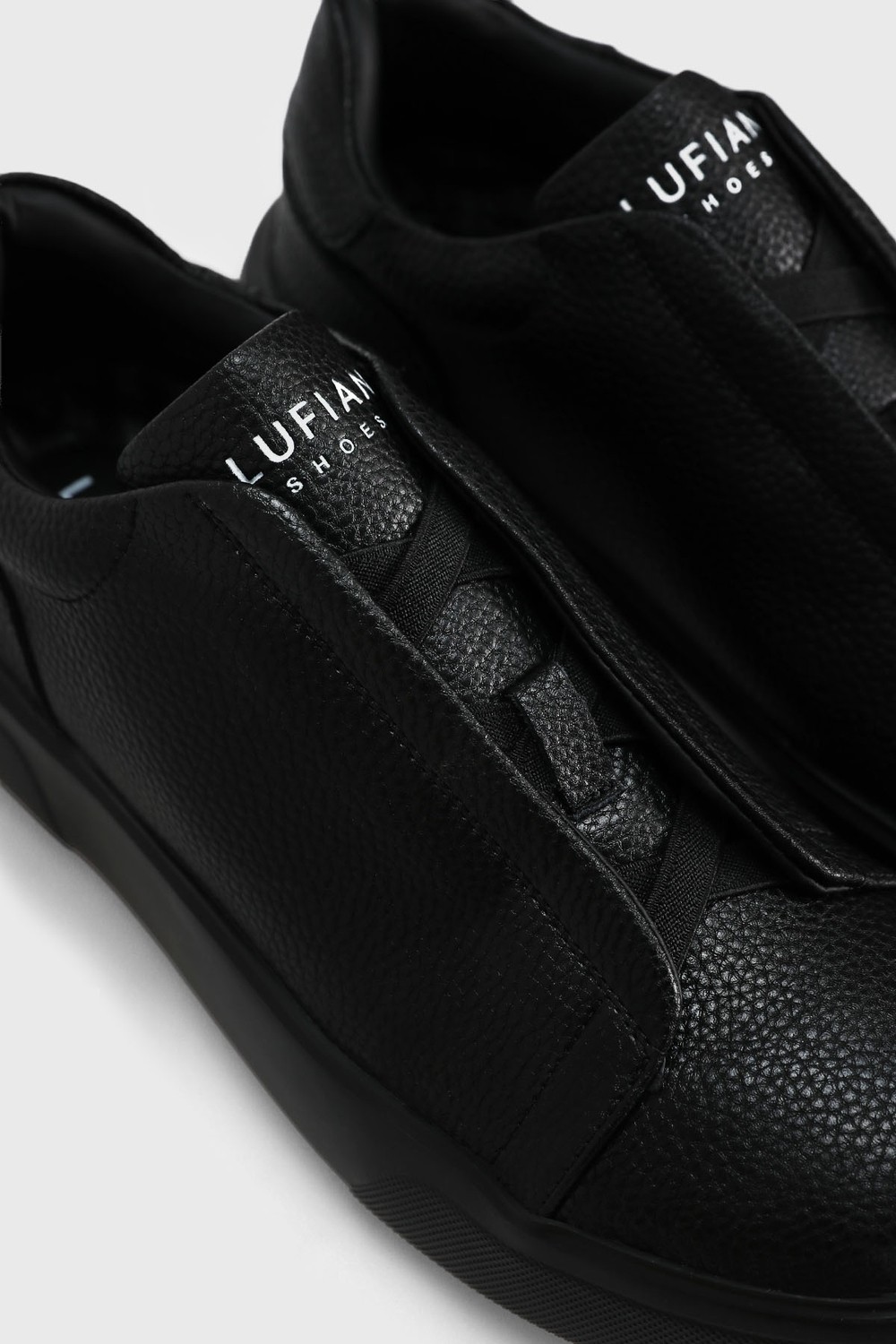 Lufian Dante Erkek Deri Sneaker Ayakkabı Siyah