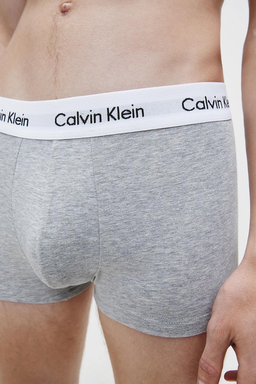 Calvin Klein Erkek Boxer U2662G 3'lü Paket Siyah - Beyaz - Gri Renk Seçenekleriyle Konforlu Kullanım görsel 6