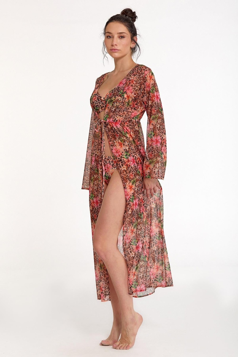 Argento Önü Açık Uzun Kaftan 2106-3015