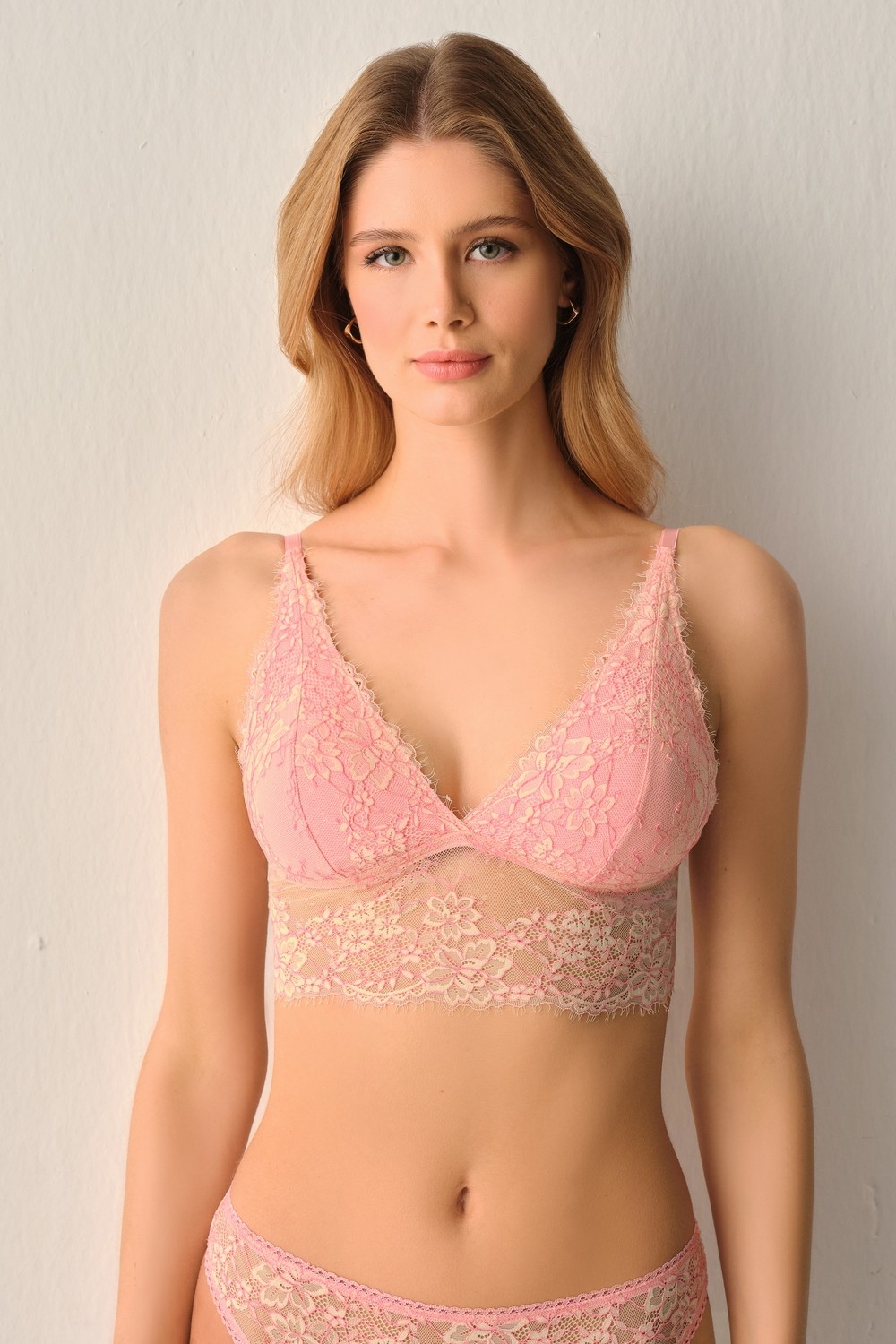 Suwen Powder Dantelli Bralet Sütyen