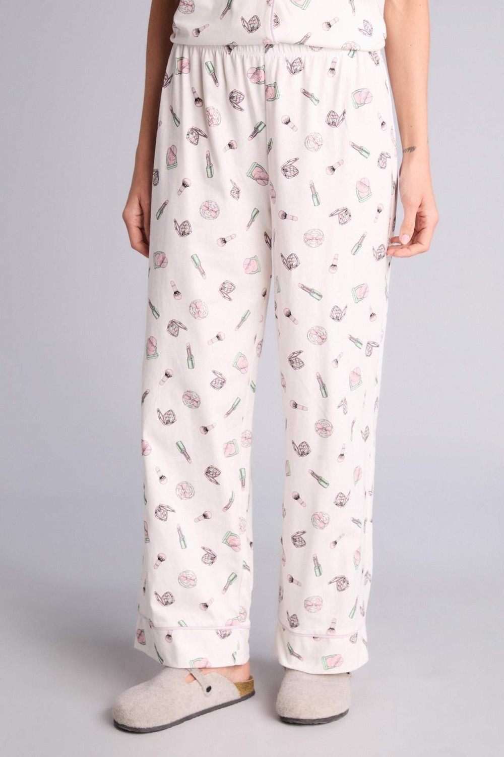 DeFacto %100 Pamuk Regular Fit Kısa Kollu Baskılı Pijama Takımı H3790AX26SM görsel 8