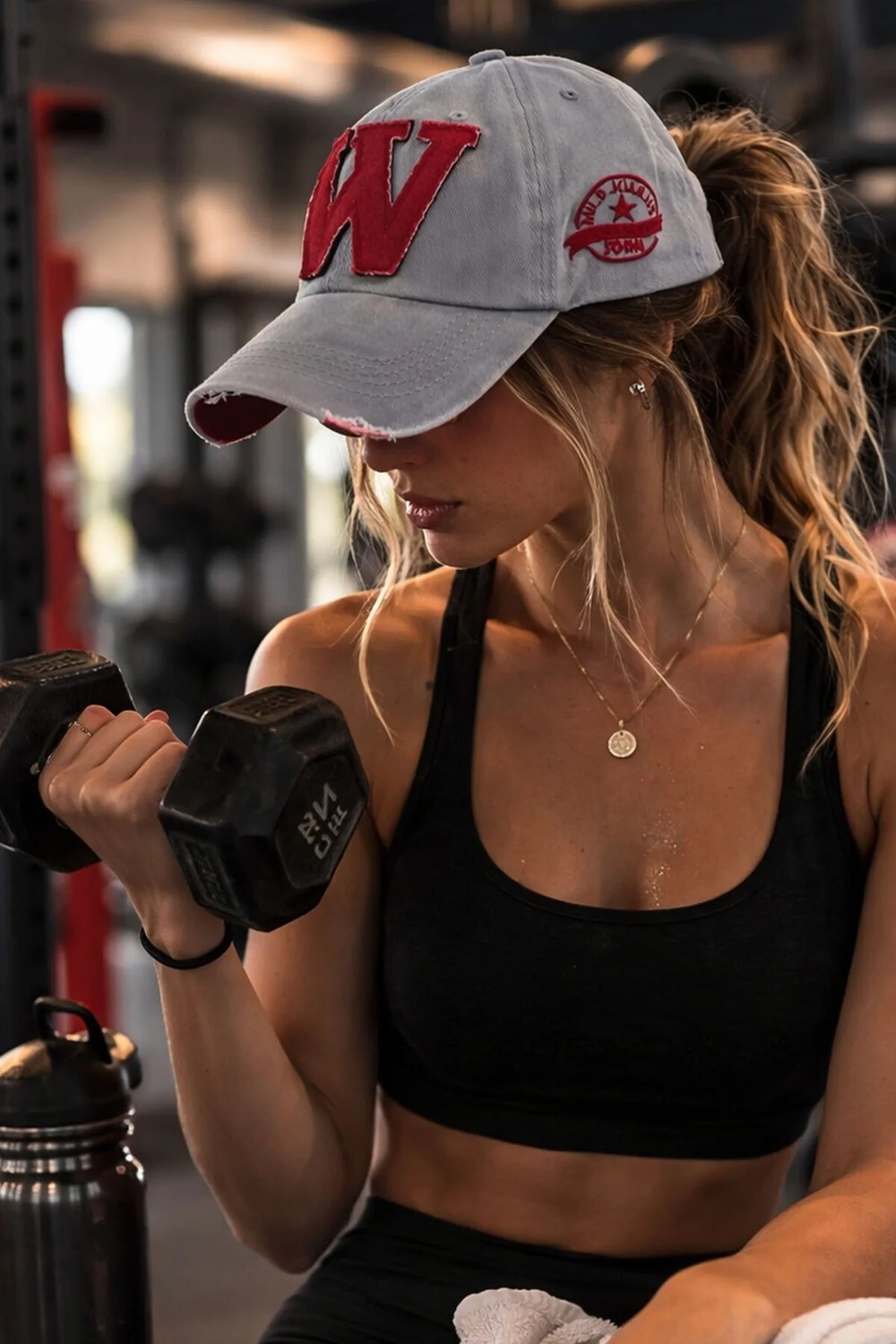 Ritagarcia W Nakışlı Eskitme Model Kadın Beyzbol Şapkası - Vintage Cap görsel 6