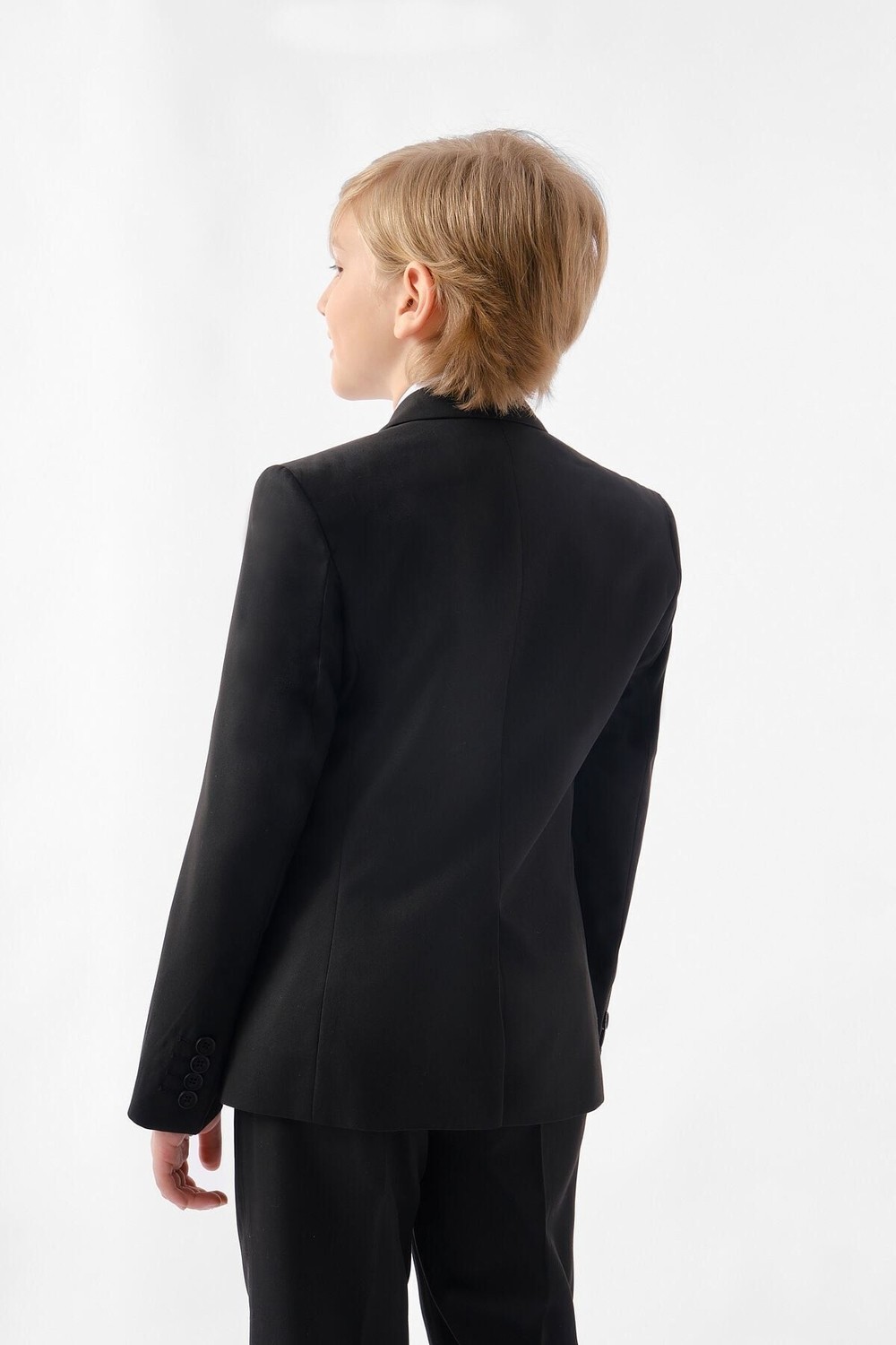 Doctor Junior Gabardin Slim Fit Erkek Çocuk Takım Elbise Siyah 14 Yaş Modeli ile Şık Görünüm görsel 6