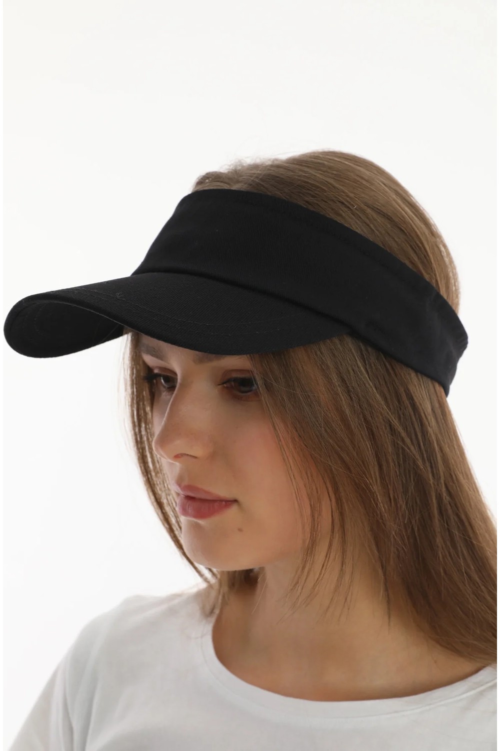 Ritagarcia Ritagarci Unisex 2'li Paket Ayarlanabilir Tenis Vizör Şapka Seti - Güneş Koruyucu Spor Siperlik görsel 5