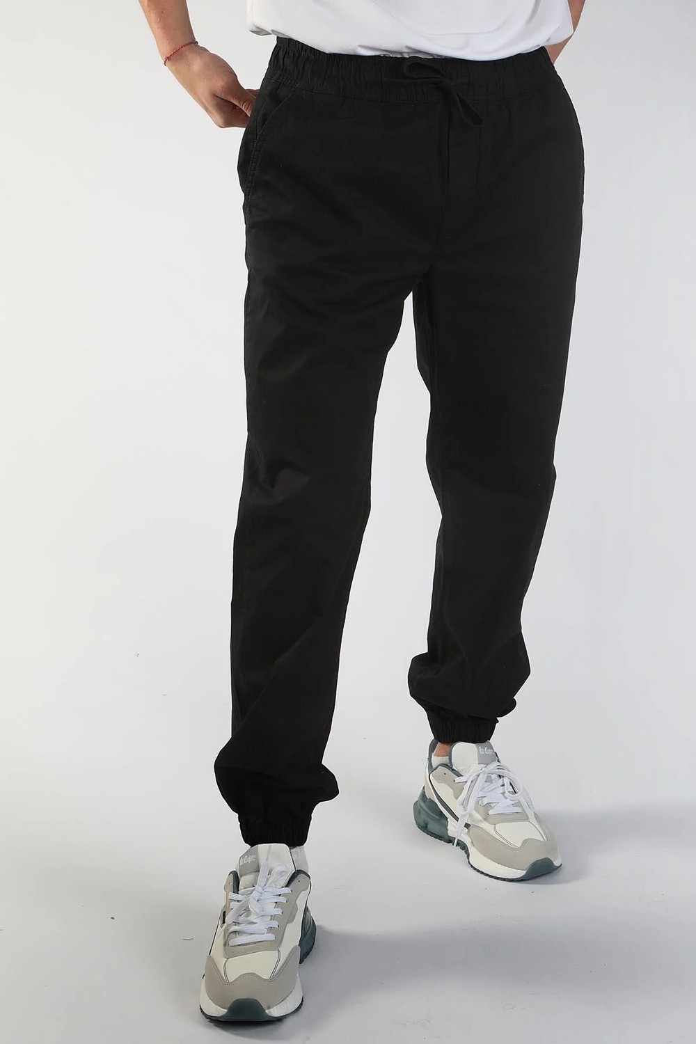 Lee Cooper Jogger 2 Orta Bel Rahat Kesim Bilekte Lastikli Paça Siyah Erkek Pantolon