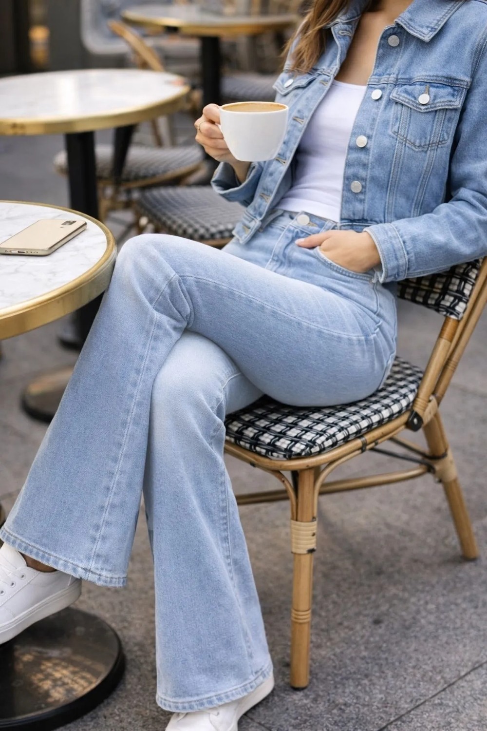 Cedy Denim Cedy Denım Kadın 5 Cep Düşük Bel Ispanyol Paça Skinnyfit Esnek Jean Pantolon C619 görsel 5