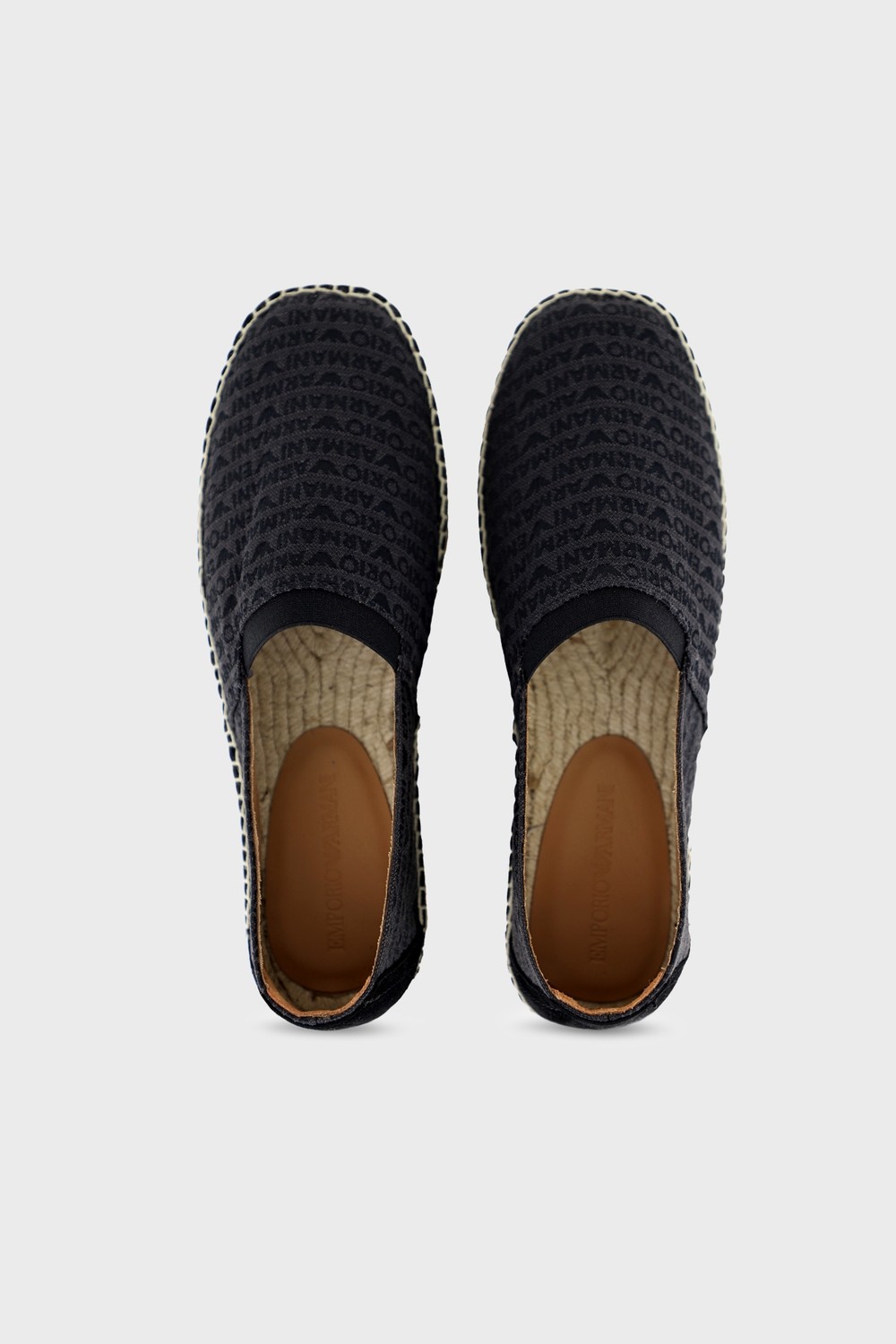 Emporio Armani Logo Baskılı Jakarlı Espadril Erkek Espadril EM005853 AF25529 MC012 görsel 4