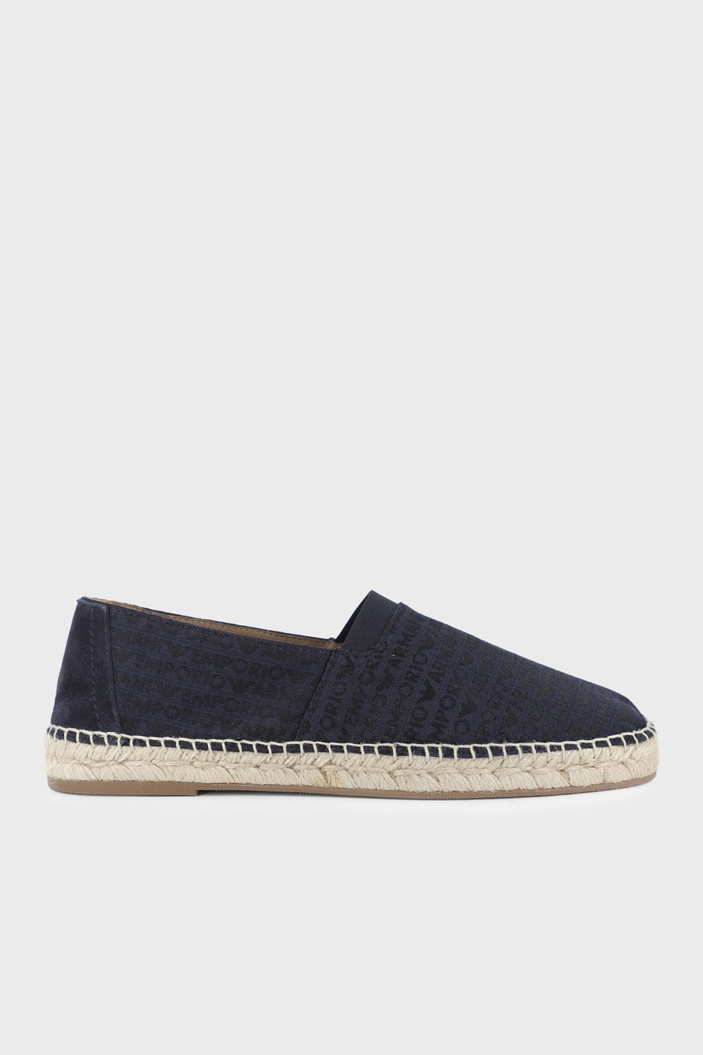 Emporio Armani Logo Baskılı Jakarlı Espadril Erkek Espadril EM005853 AF25529 MB418