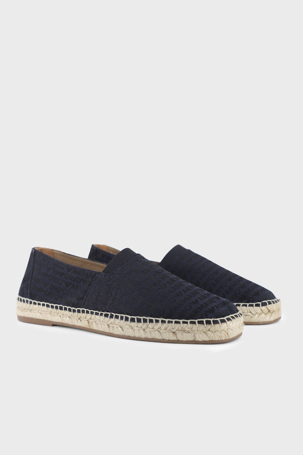 Emporio Armani Logo Baskılı Jakarlı Espadril Erkek Espadril EM005853 AF25529 MB418 görsel 3
