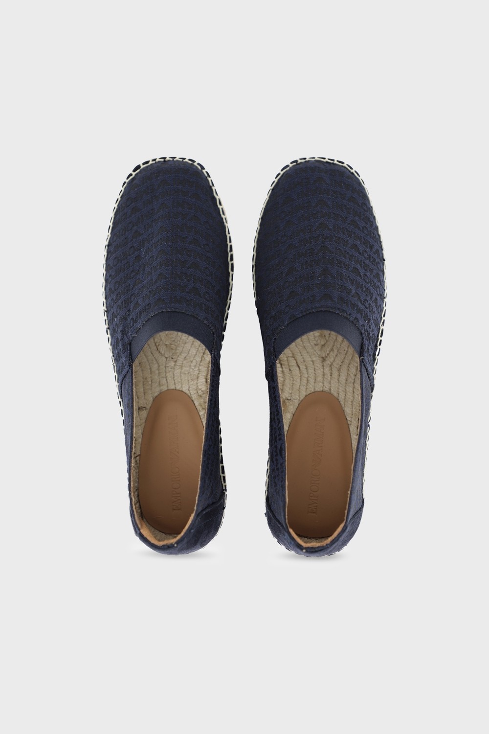 Emporio Armani Logo Baskılı Jakarlı Espadril Erkek Espadril EM005853 AF25529 MB418 görsel 4