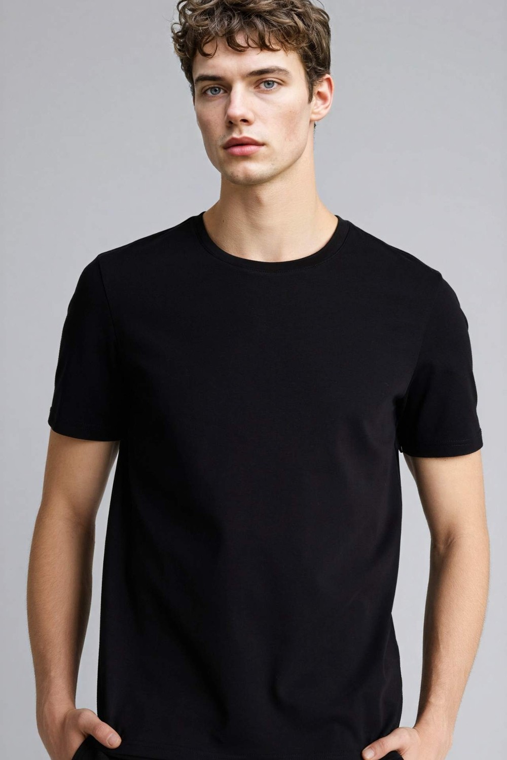 DeFacto Nefes Alabilir %100 Pamuk Slim Fit Bisiklet Yaka Premium Kısa Kollu Tişört G7690AX26SM