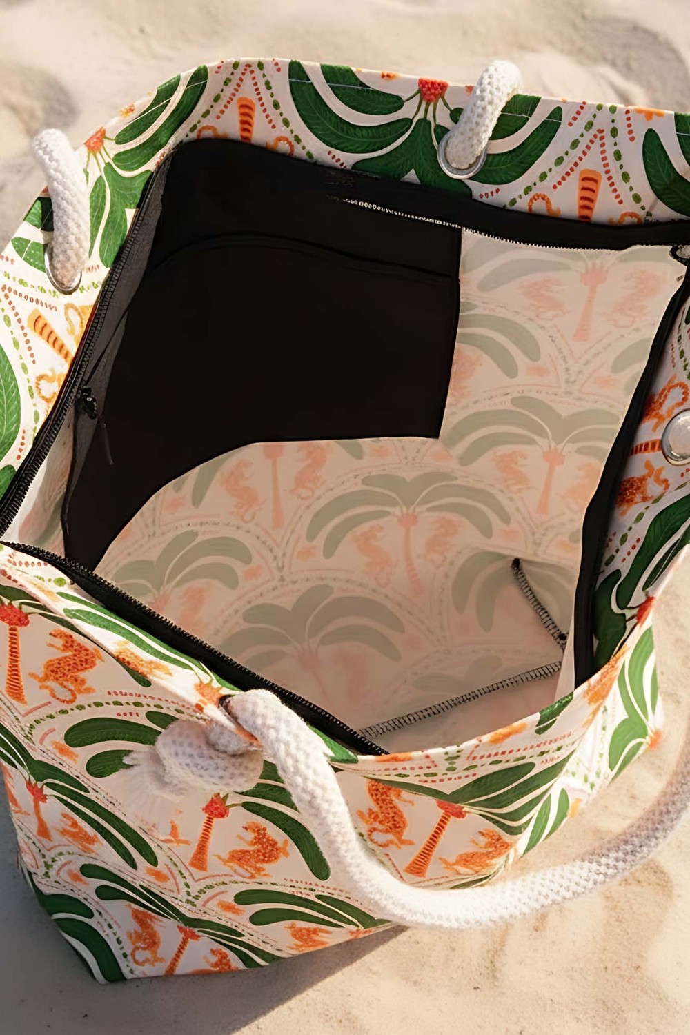 Tropical Tiger Plaj Çantası görsel 7