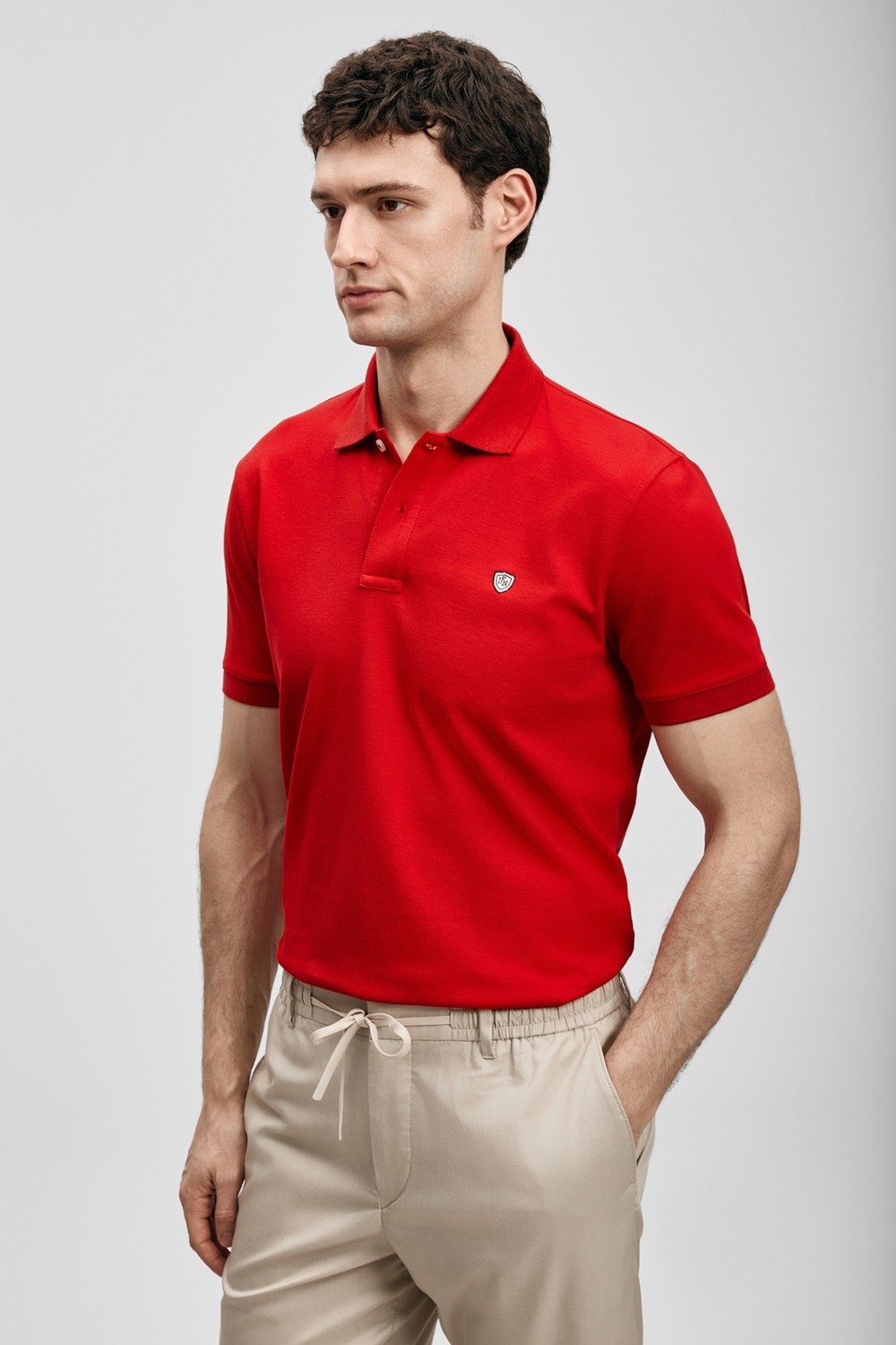 Lufian Laon Smart Erkek Polo Tişört Siyah