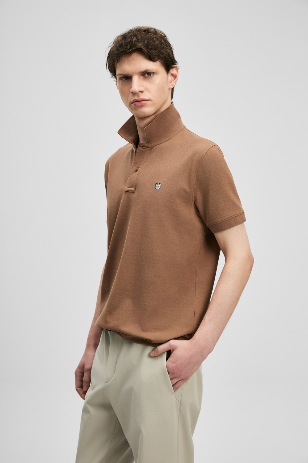 Lufian Laon Smart Erkek Polo Tişört Siyah