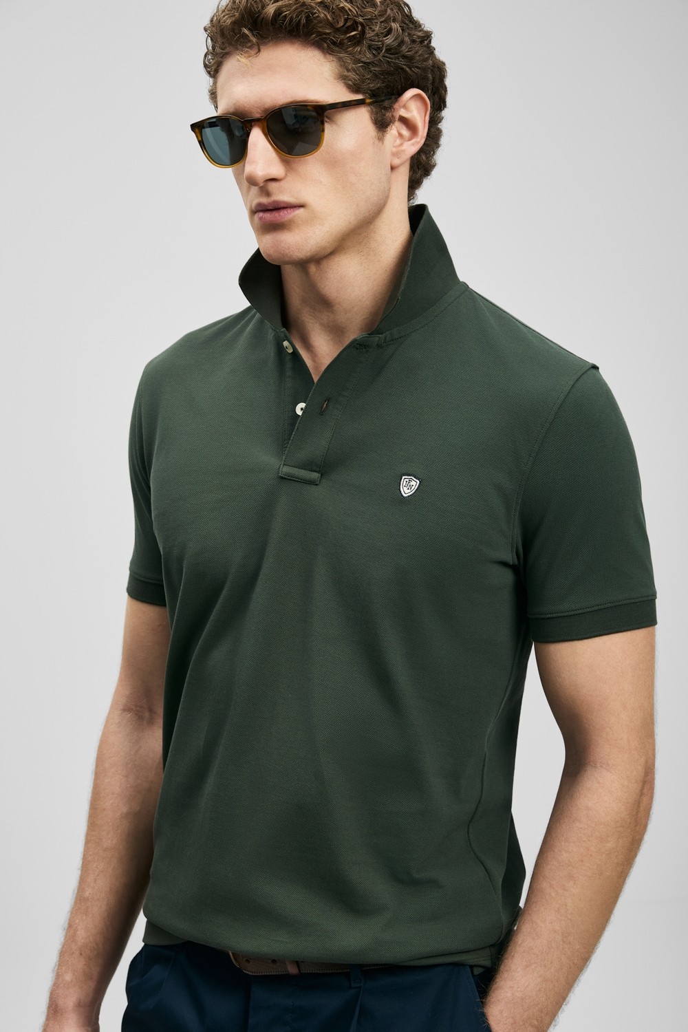 Lufian Laon Smart Erkek Polo Tişört Siyah görsel 4