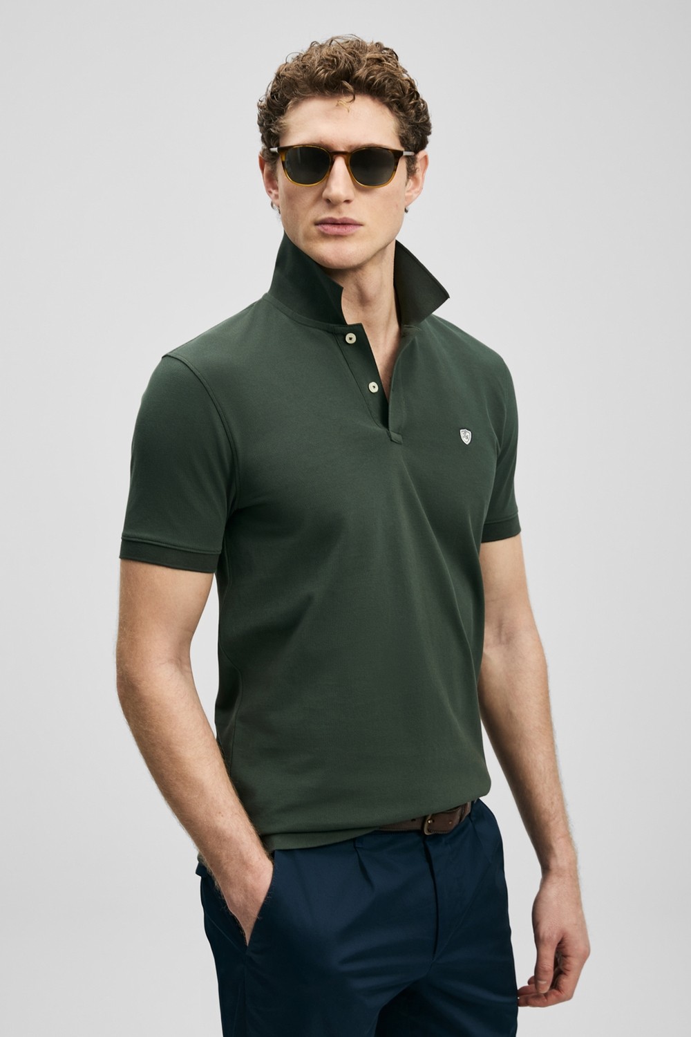 Lufian Laon Smart Erkek Polo Tişört Siyah görsel 5