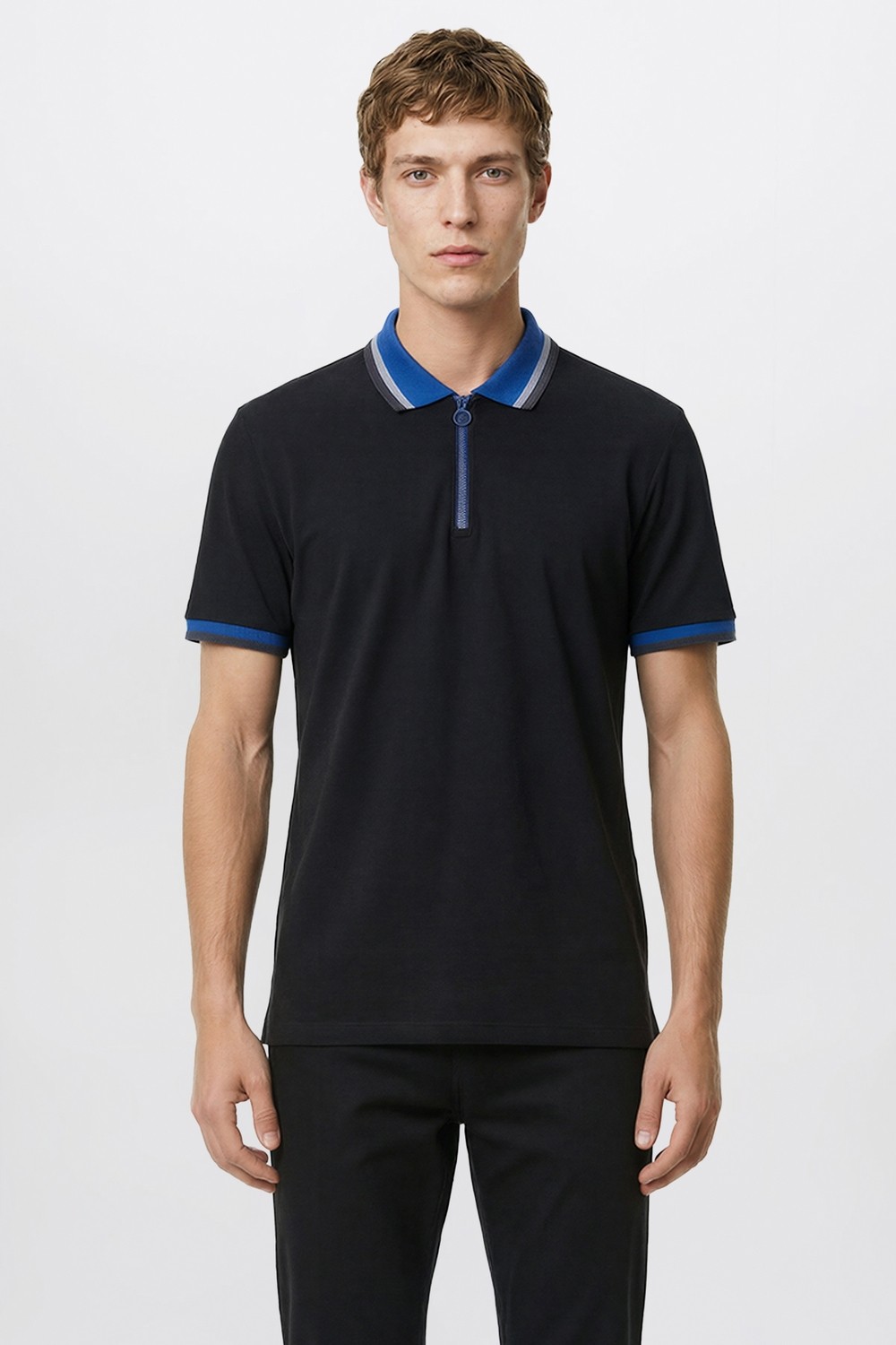 Altınyıldız Classics Erkek Ekru Bordo Regular Fit Rahat Kesim Polo Yaka %100 Pamuk Tişört