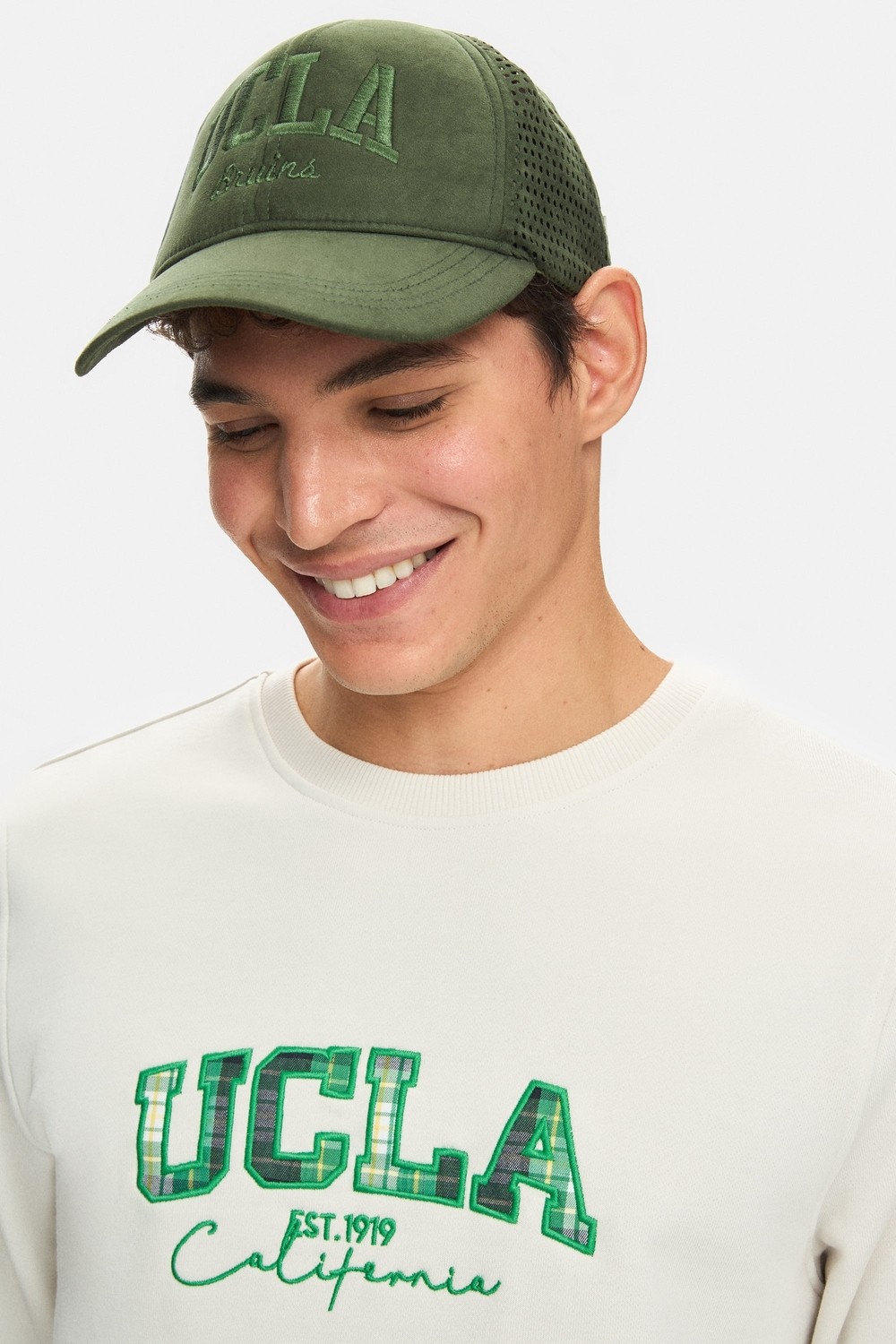 Ucla TOMISIN Yeşil Baseball Cap Fileliı Unisex Şapka