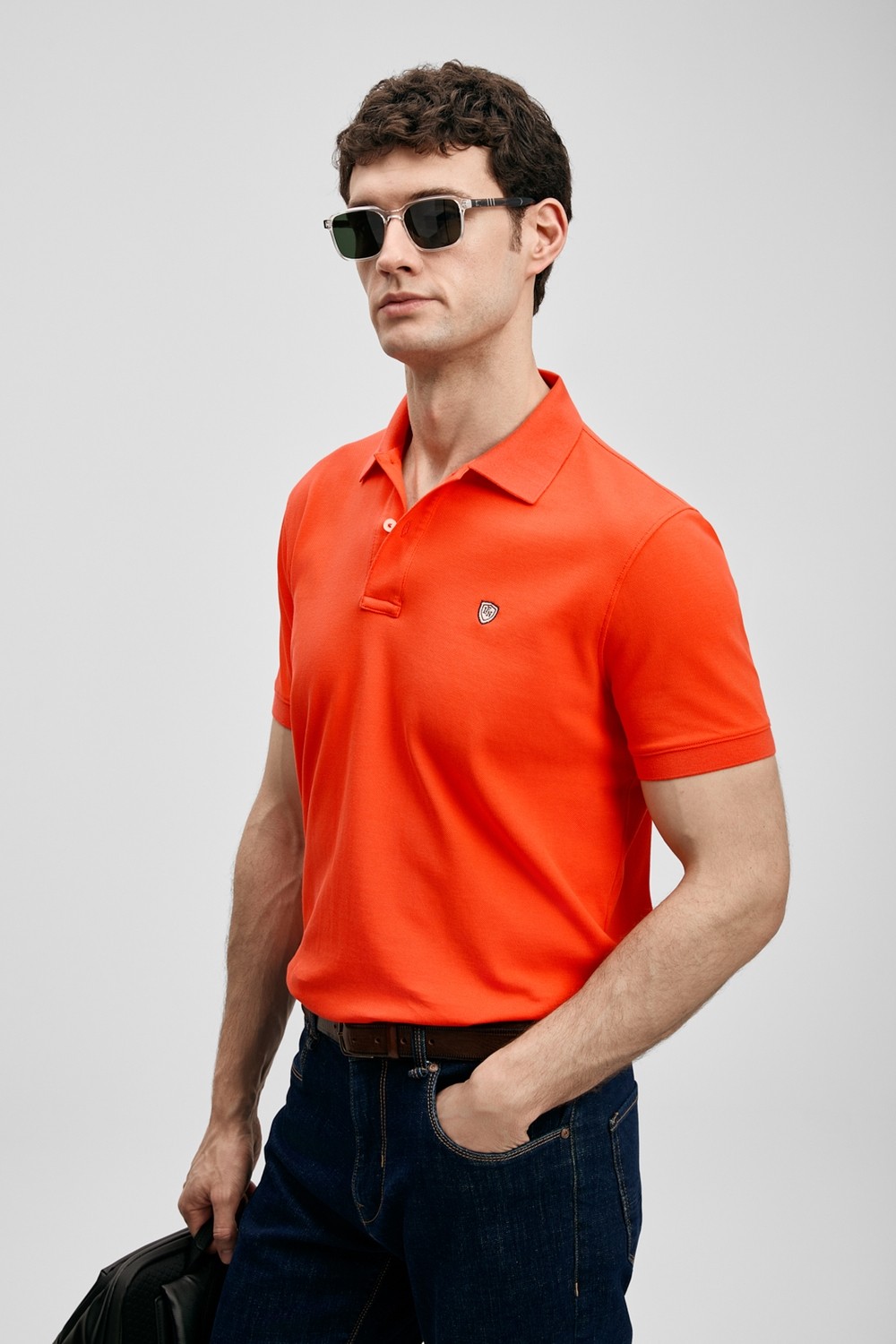Lufian Laon Smart Erkek Polo Tişört Siyah
