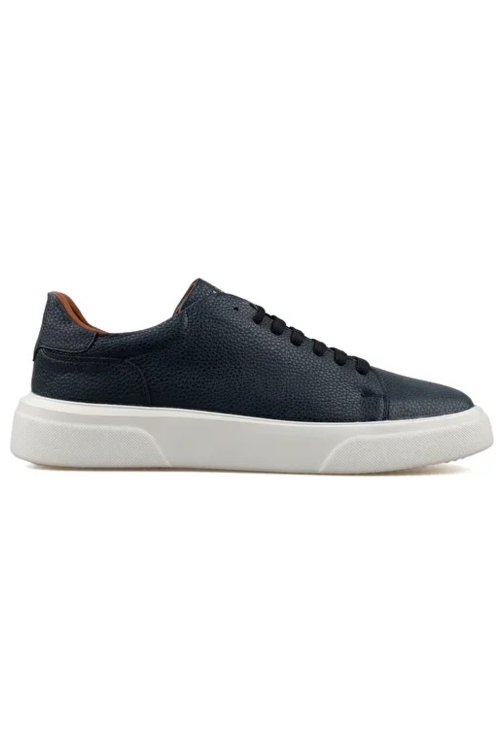 Lufian Tommy Erkek Deri Sneaker Ayakkabı Siyah görsel 7