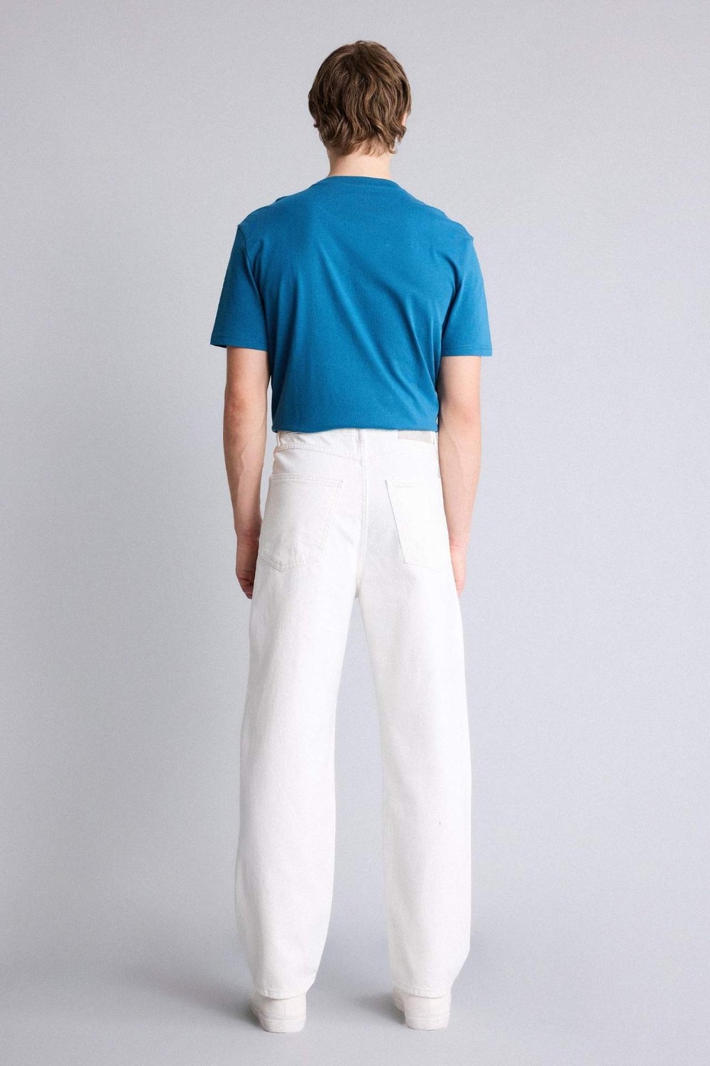DeFacto Baggy Fit Normal Bel Geniş Paça Jean Pantolon F6646AX26SM görsel 6