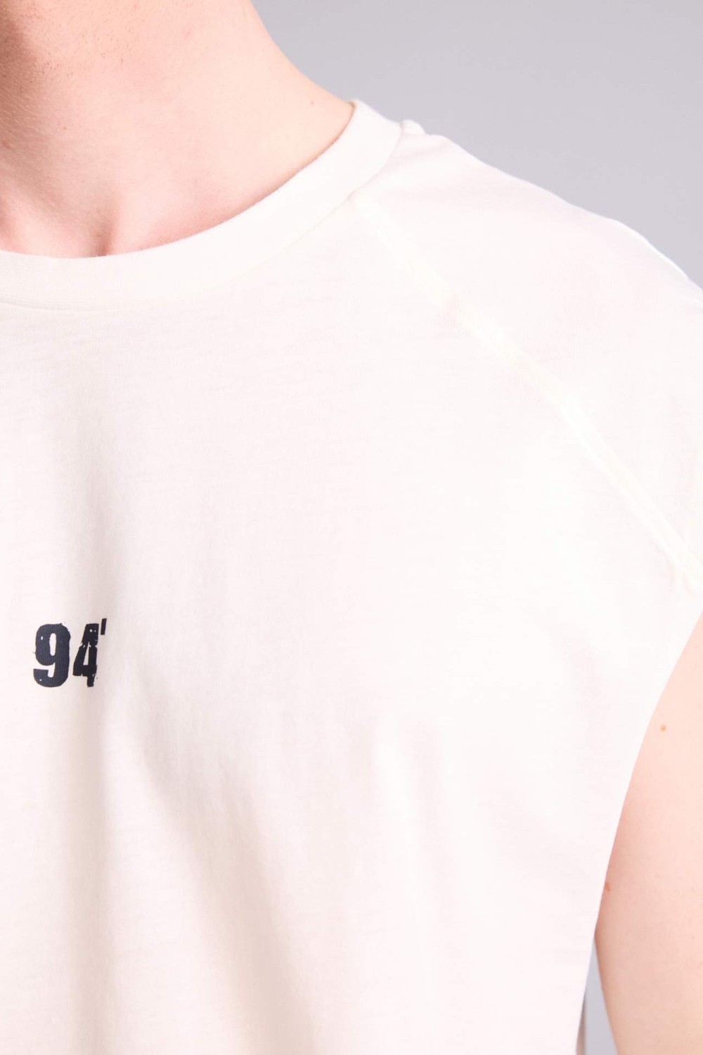 DeFacto %100 Pamuk Boxy Fit Slogan Desenli Bisiklet Yaka Atlet H3629AX26SM görsel 5
