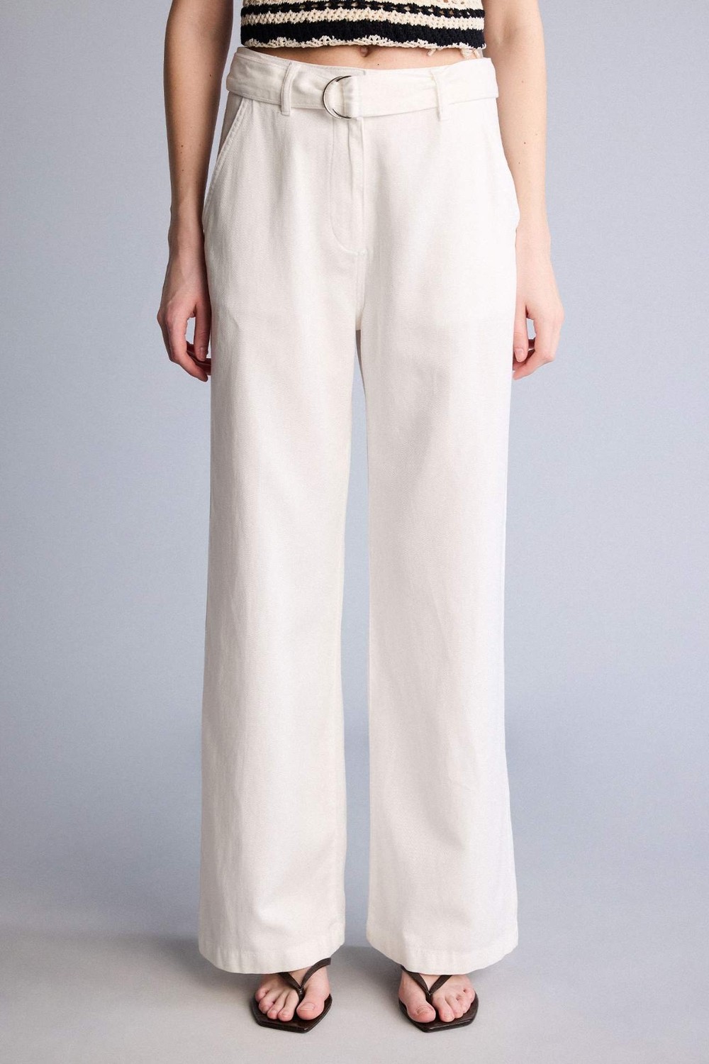 DeFacto Yüksek Bel Wide Leg Pantolon D4467AX26SP görsel 3