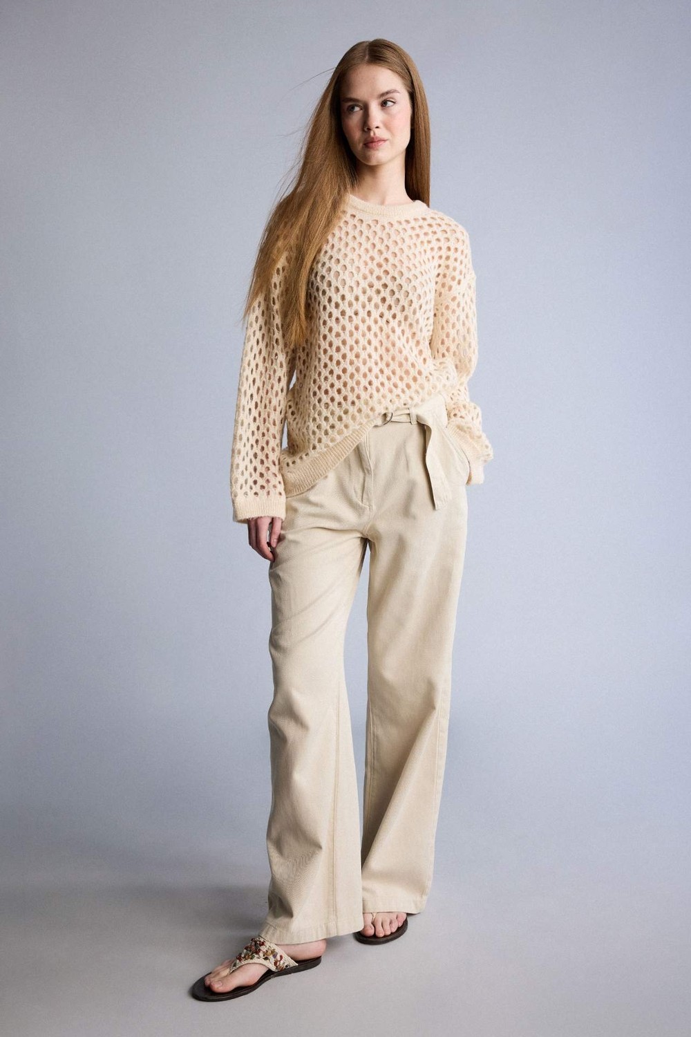 DeFacto Yüksek Bel Wide Leg Pantolon D4467AX26SP
