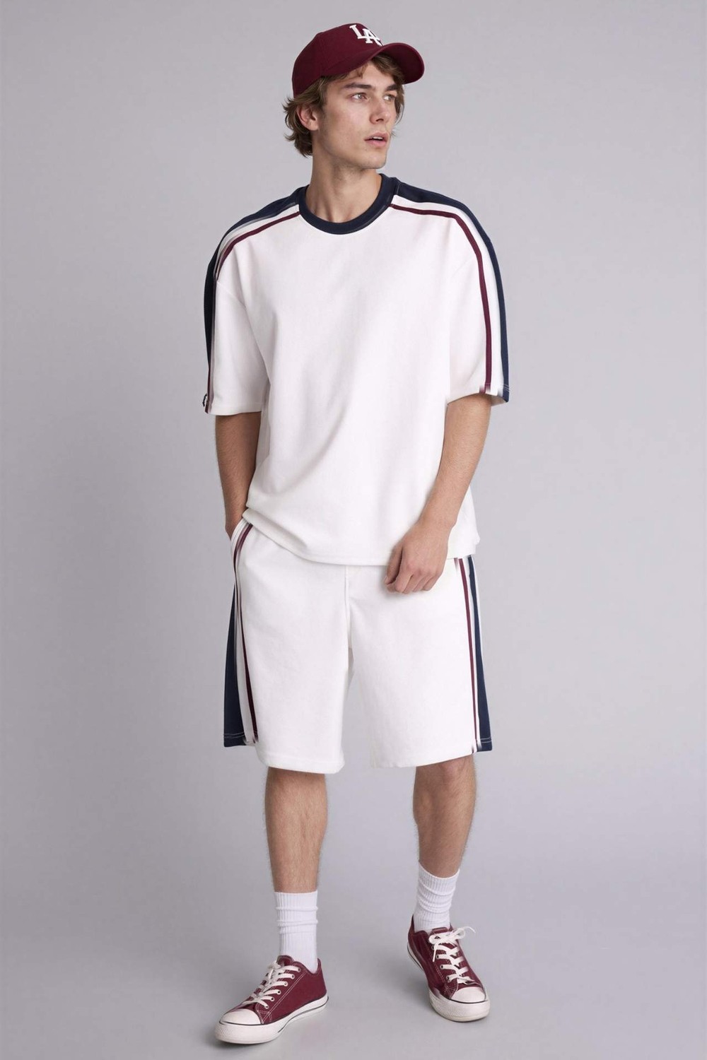 DeFacto Baggy Fit Beli Lastikli Şort G4186AX26SM görsel 7
