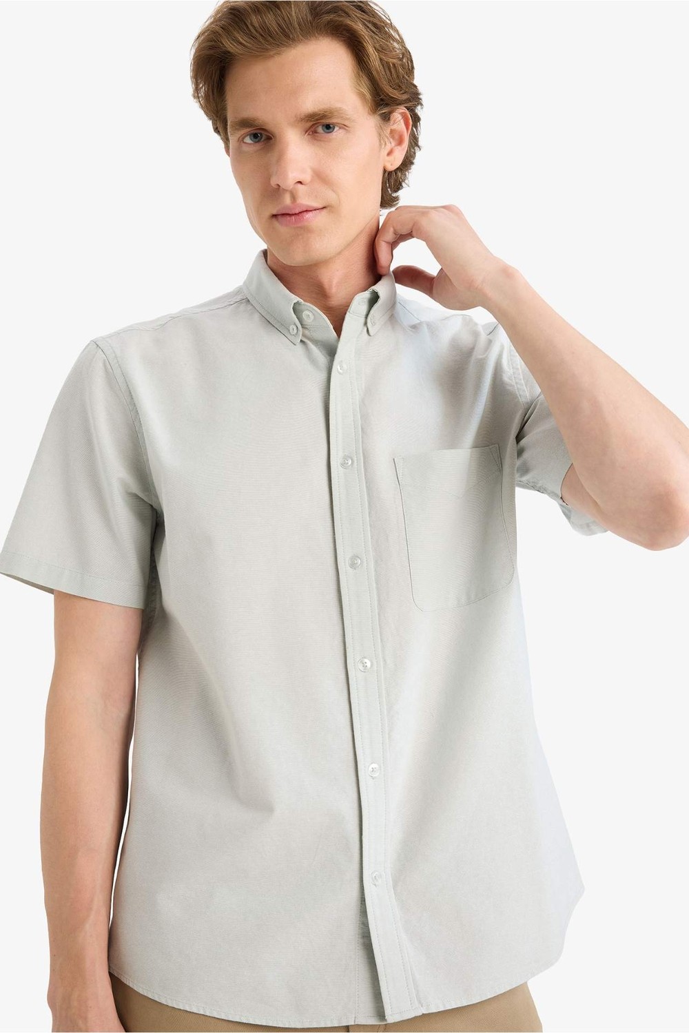 DeFacto %100 Pamuk Regular Fit Oxford Gömlek D7419AX26SP