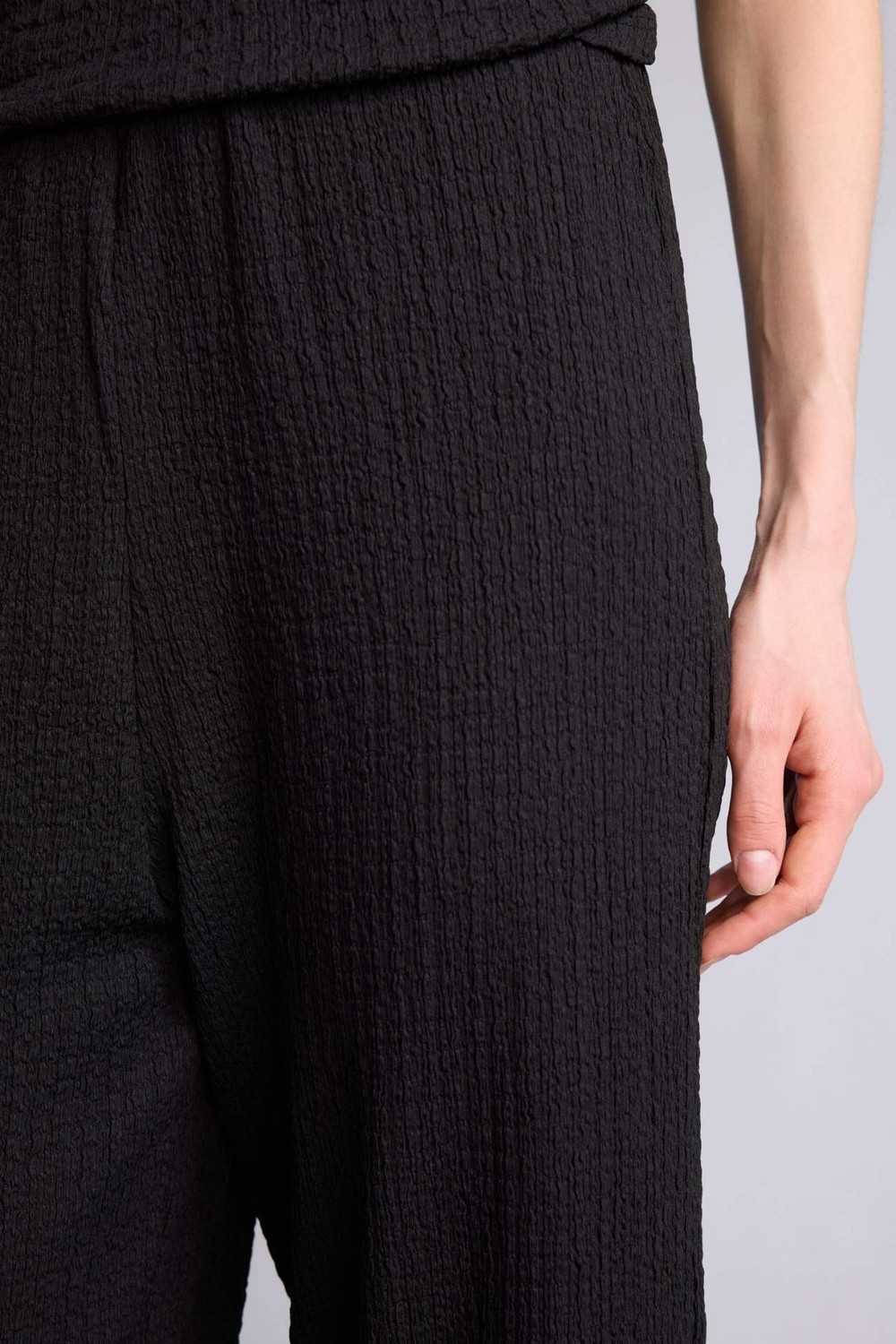 DeFacto Straight Fit Kırışık Dokulu Pantolon G2919AX26SP görsel 4