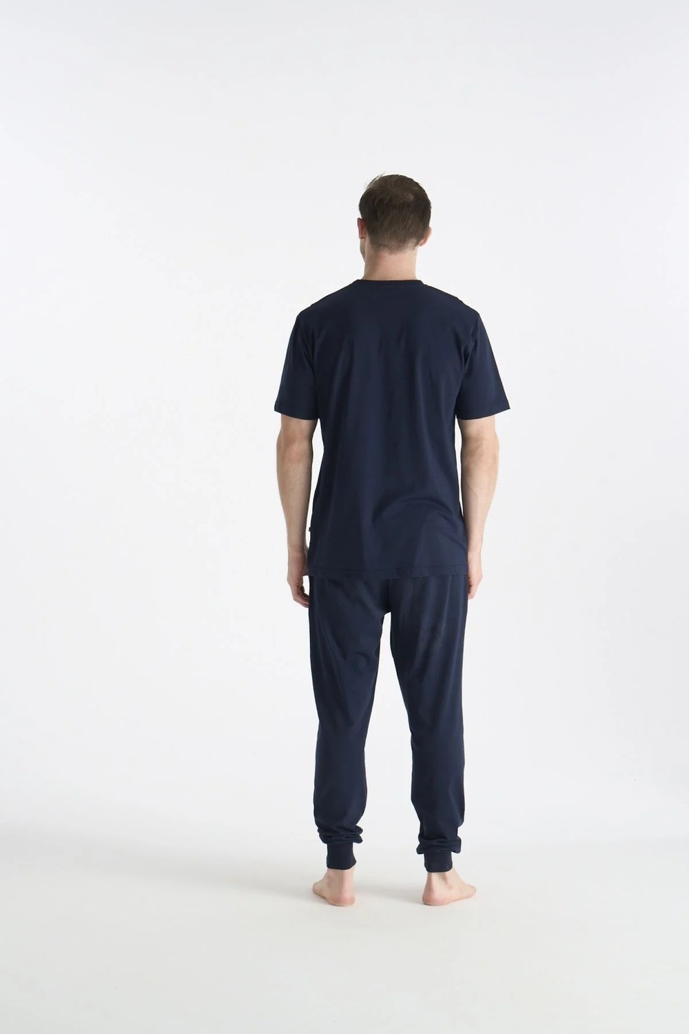 U.S. Polo Assn. 19038 Erkek Lacıvert Kısa Kollu Yuvarlak Yaka Pijama Takımı görsel 8