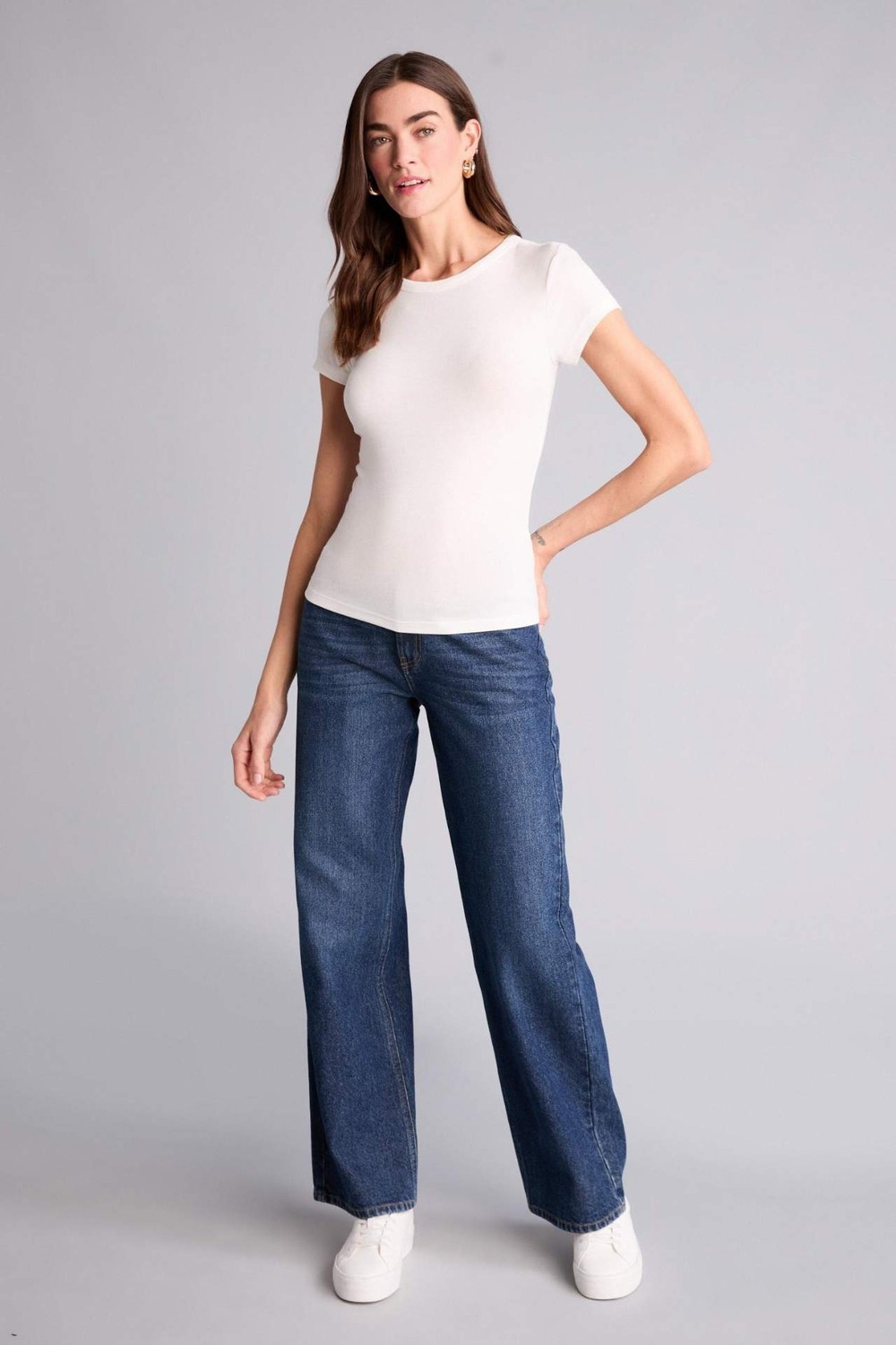 DeFacto Slim Fit Basic Tişört G2761AX26SM görsel 7
