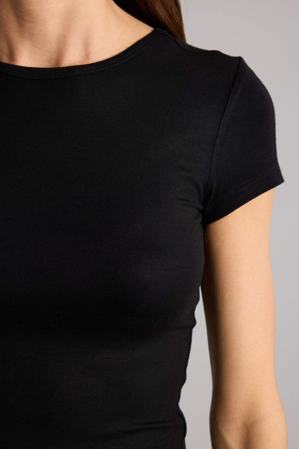 DeFacto Slim Fit Basic Tişört G2761AX26SM görsel 4