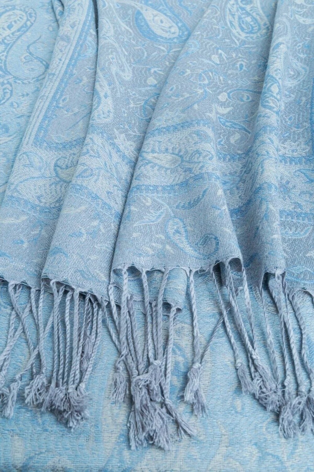 Pashmina Kaşmir Şal | Duman | %100 Kaşmir Yünü | 70X180 cm | 4 Mevsim görsel 6