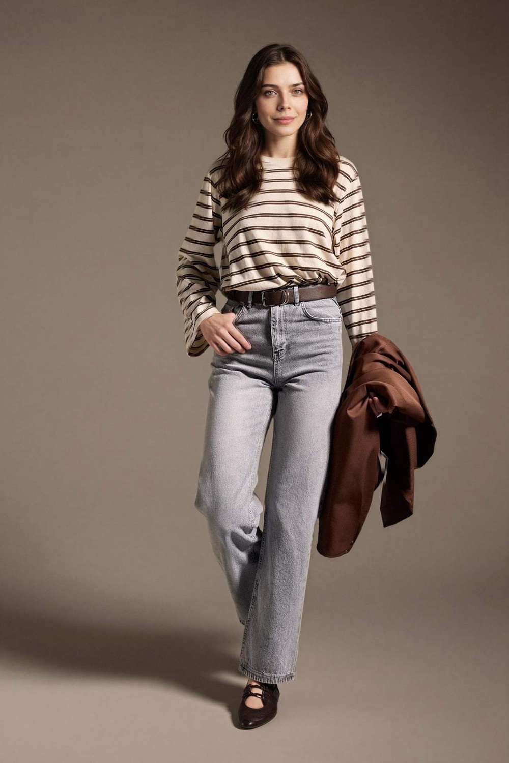 DeFacto %100 Pamuk 90's Wide Leg Jean Pantolon F5522AX26SP görsel 2