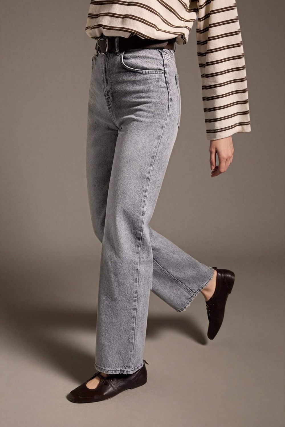 DeFacto %100 Pamuk 90's Wide Leg Jean Pantolon F5522AX26SP görsel 3